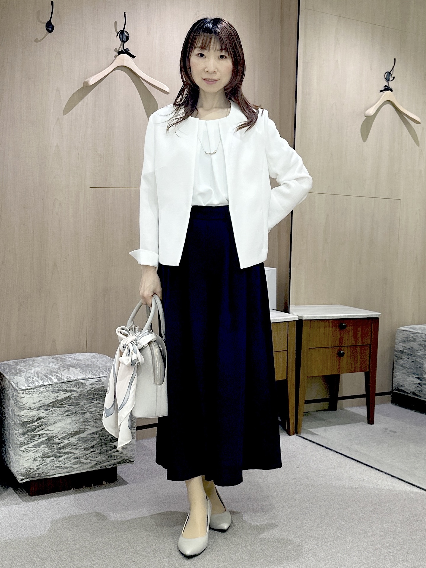 Miwaさんの「UNTITLED｜【清涼感/洗える】ミニマルシルエットジャケット」を使ったコーディネート