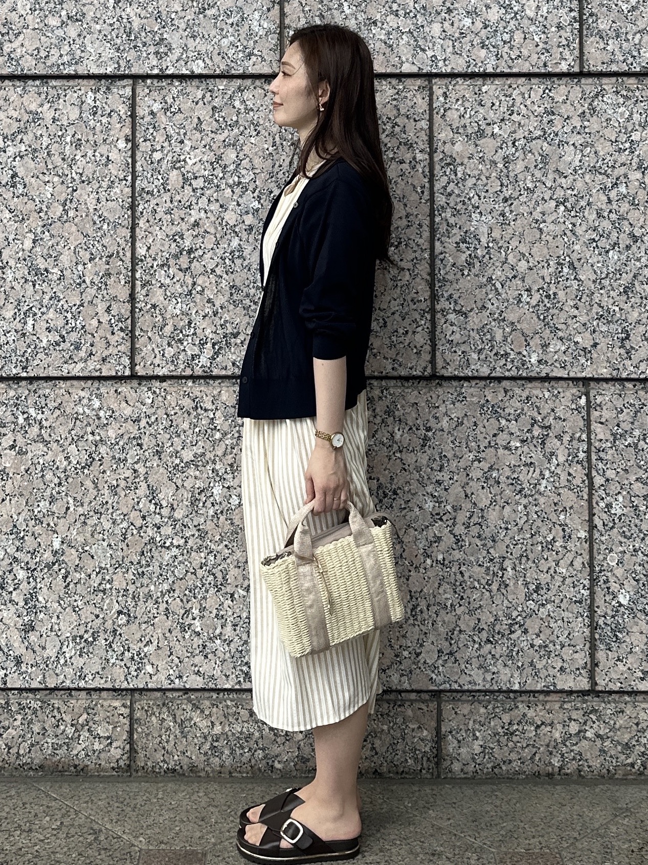 keito.iさんの「OPAQUE.CLIP｜【UVケア／遮熱性】フーディニットカーディガン《洗濯機OK／抗ピル》」を使ったコーディネート