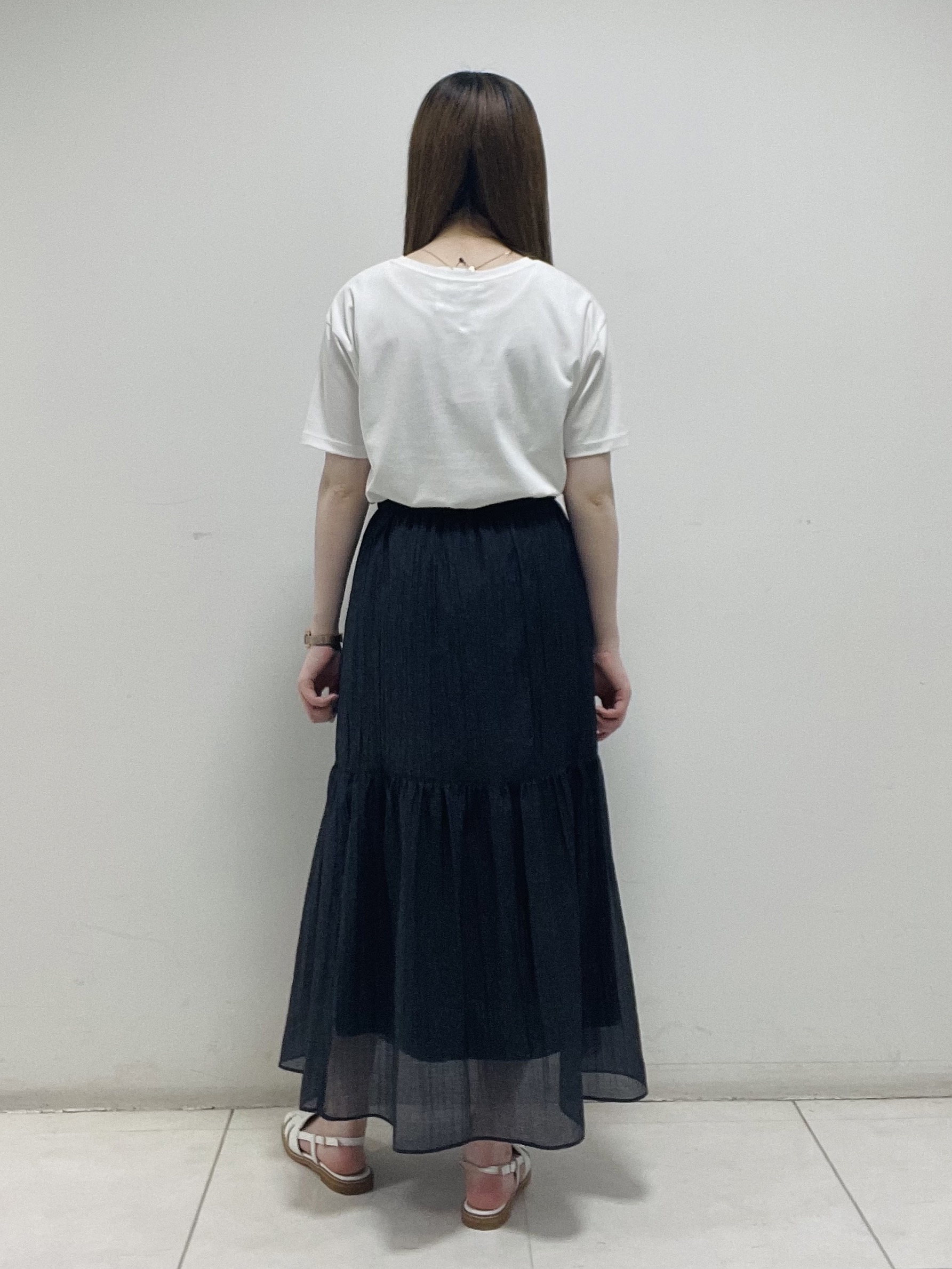 mさんの「INDIVI｜【トレンド／2WAY】裾ドロスト付きシアーブラウスブルゾン」を使ったコーディネート