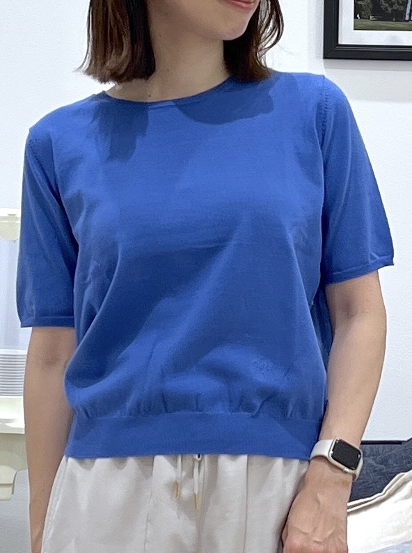 canaさんの「Dessin｜【9色展開/接触冷感/UVカット】ドライタッチサマーニットT」を使ったコーディネート