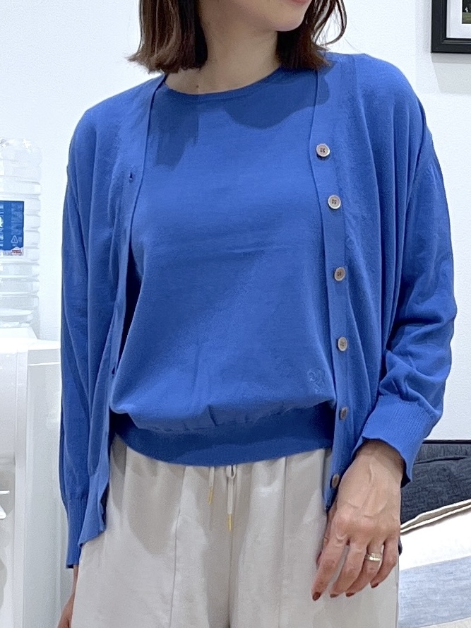 canaさんの「Dessin｜【9色展開/接触冷感/UVカット】ドライタッチサマーニットT」を使ったコーディネート