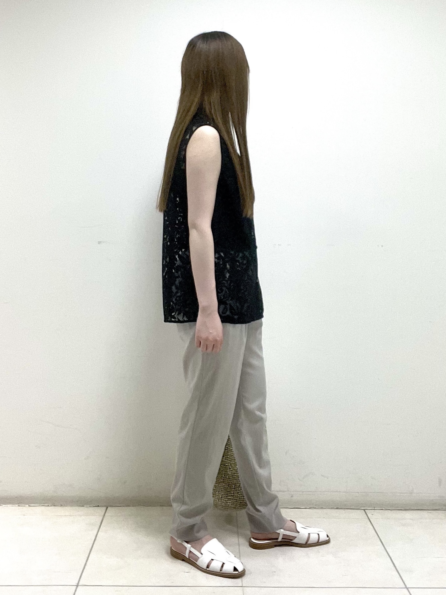 mさんの「INDIVI｜【洗える／トレンド】マニッシュレースベスト」を使ったコーディネート
