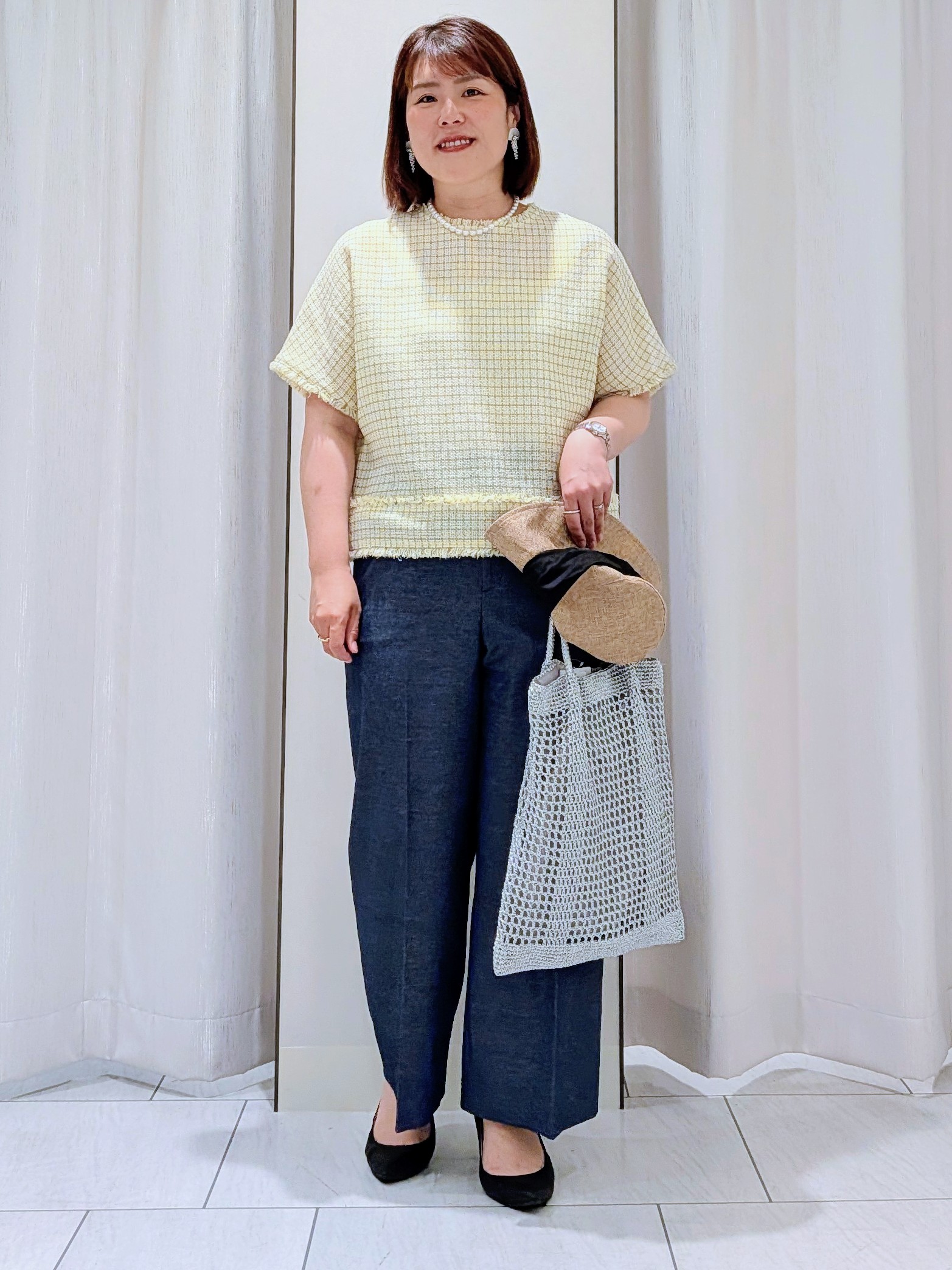 Onumaさんの「UNTITLED｜◆ファンシーツイードブラウス」を使ったコーディネート