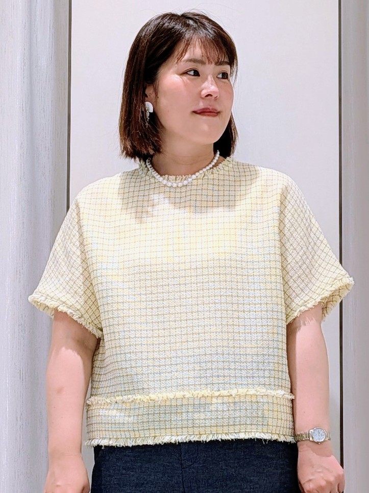 Onumaさんの「UNTITLED｜◆ファンシーツイードブラウス」を使ったコーディネート