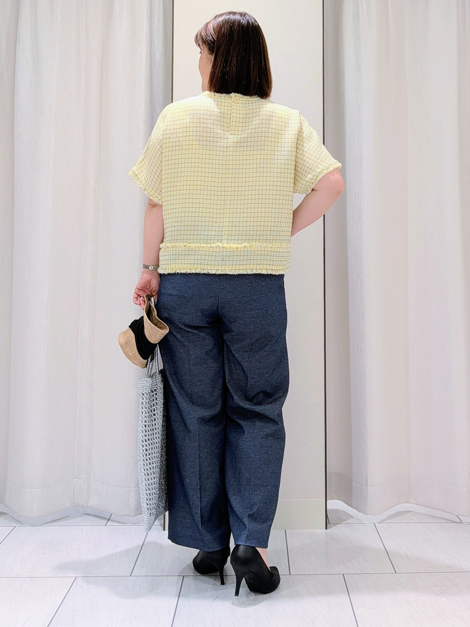 Onumaさんの「UNTITLED｜◆ファンシーツイードブラウス」を使ったコーディネート