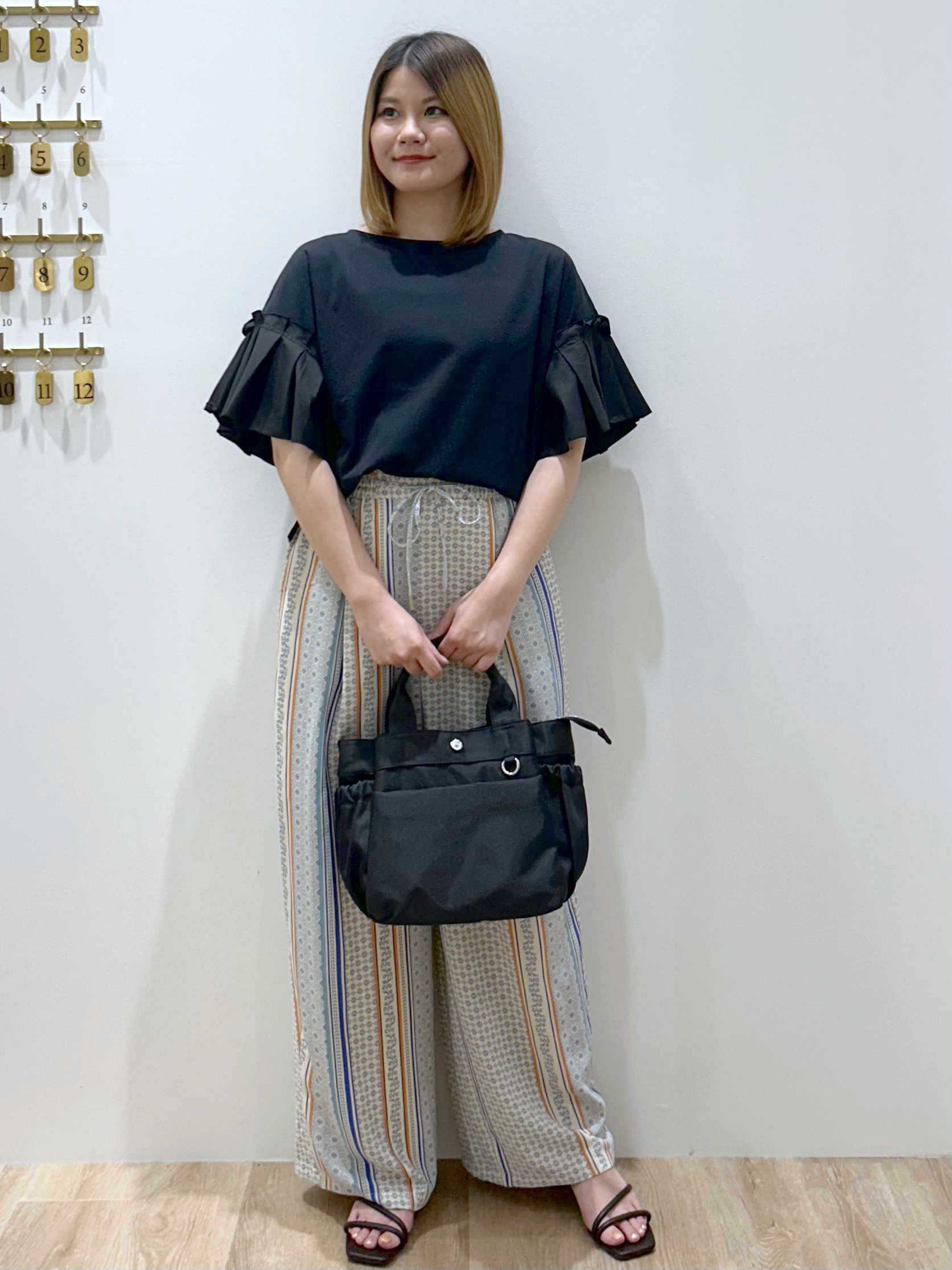 suzukaさんの「OPAQUE.CLIP｜【接触冷感】タックスリーブカットソー《洗濯機OK》」を使ったコーディネート