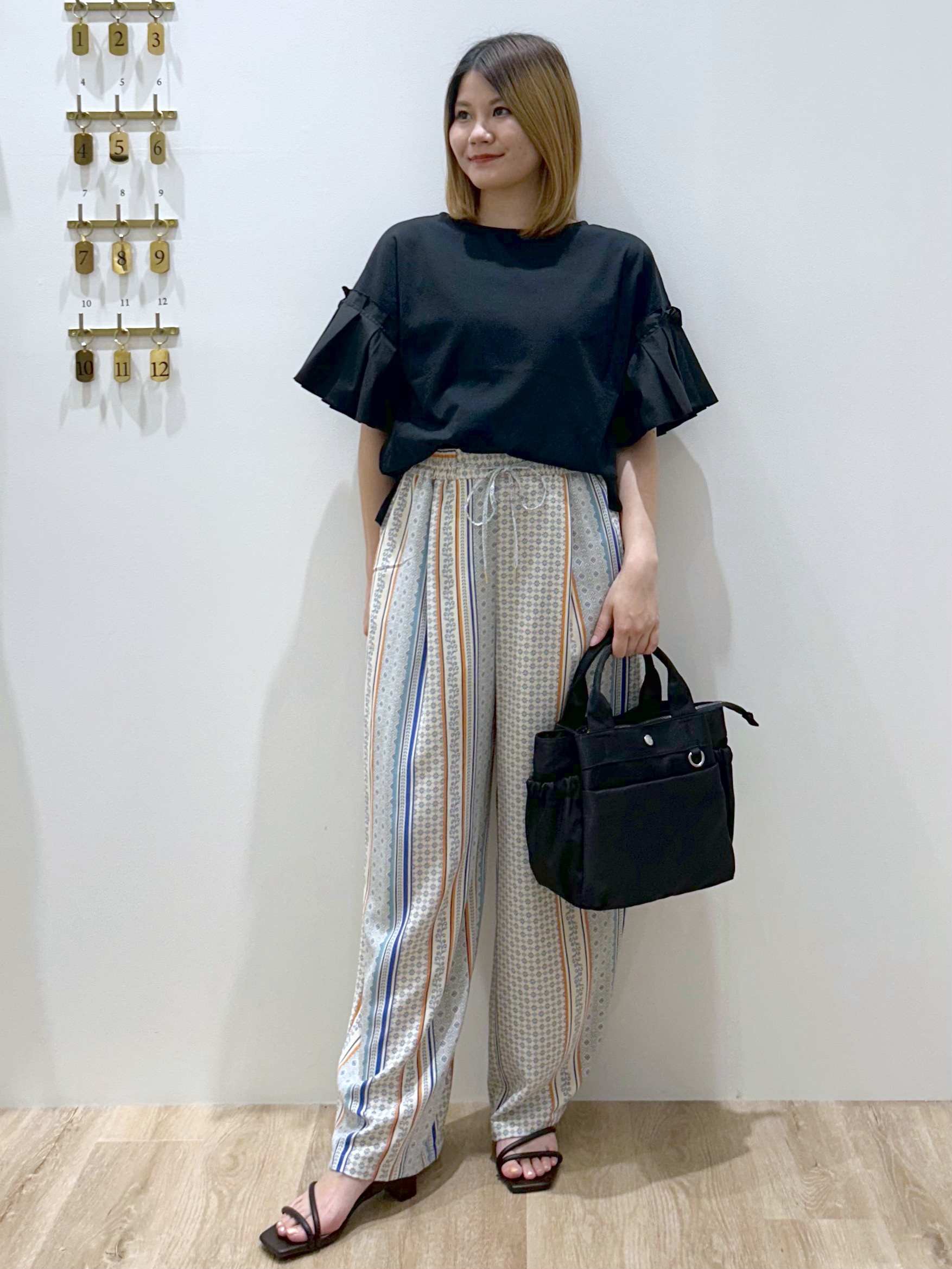 suzukaさんの「OPAQUE.CLIP｜【接触冷感】タックスリーブカットソー《洗濯機OK》」を使ったコーディネート