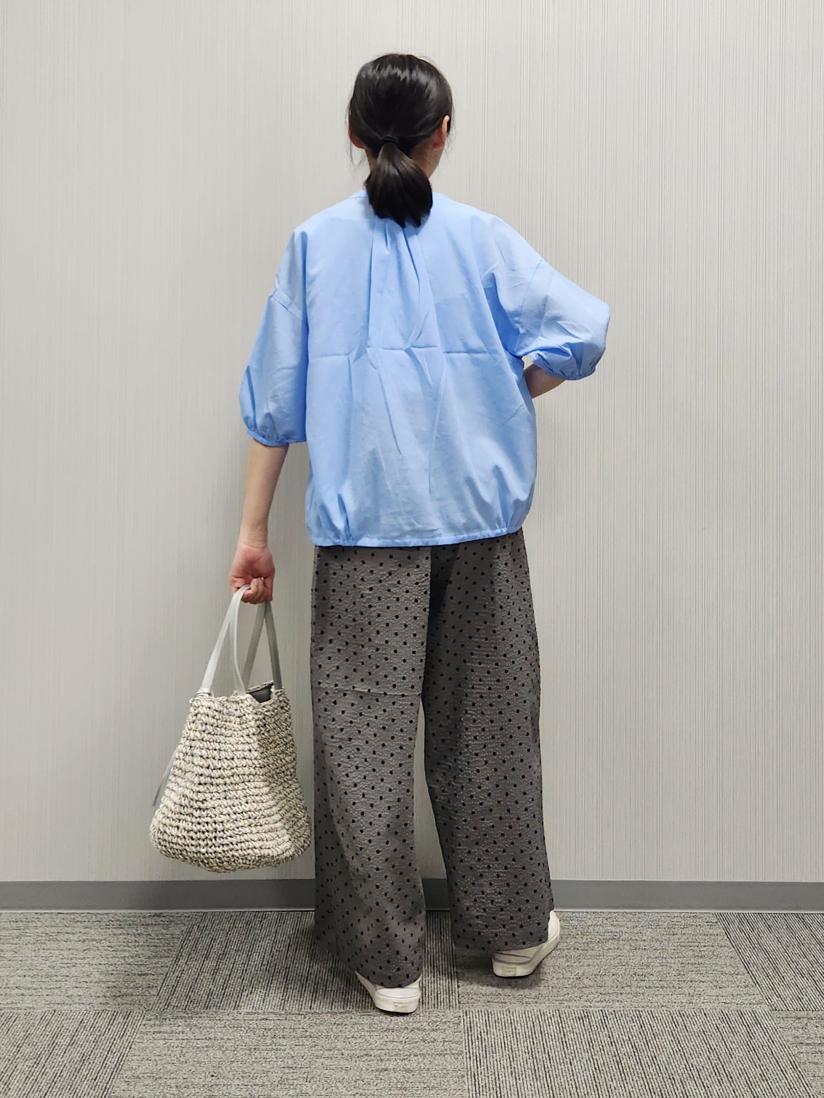 naraさんの「Dessin｜【高通気/セットアップ可】ハーフスリーブドロストシャツブラウス」を使ったコーディネート