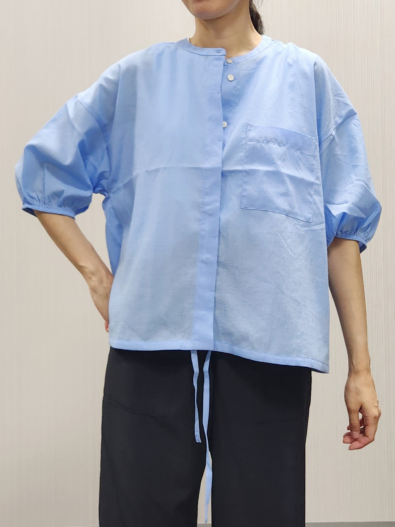 naraさんの「Dessin｜【高通気/セットアップ可】ハーフスリーブドロストシャツブラウス」を使ったコーディネート