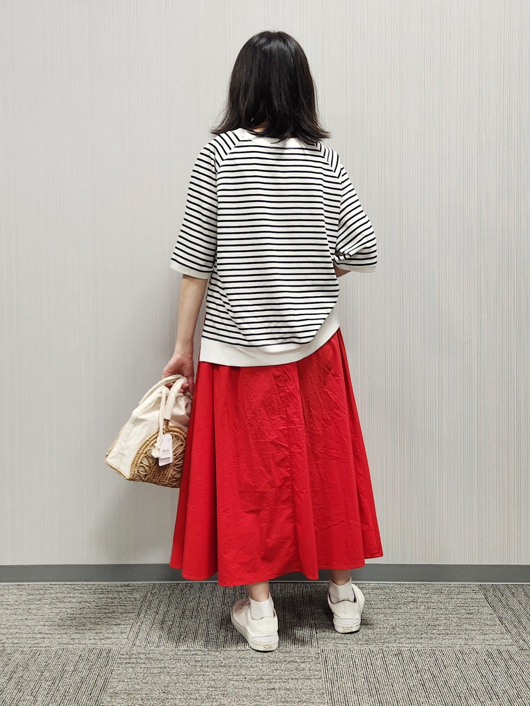 naraさんの「Dessin｜【UVカット/接触冷感】フォルムカットソー5分袖」を使ったコーディネート
