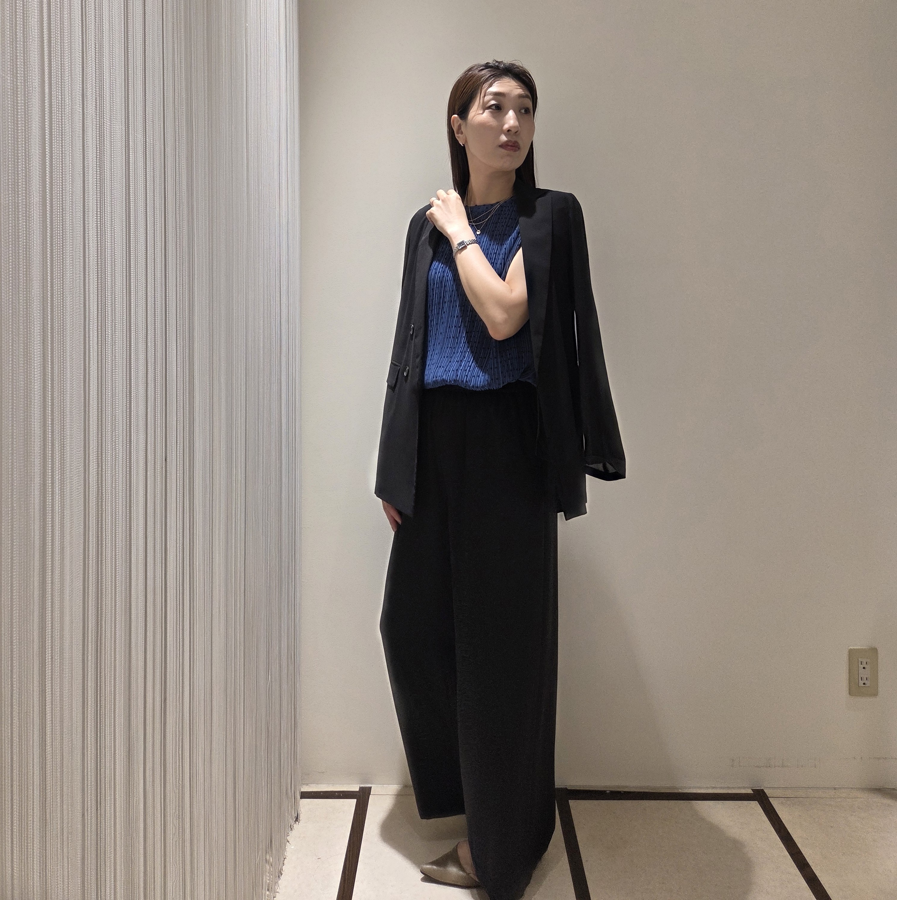 MATSUさんの「UNTITLED｜◆【セットアップ可/接触冷感/通気性】ドライシアーダブルジャケット」を使ったコーディネート