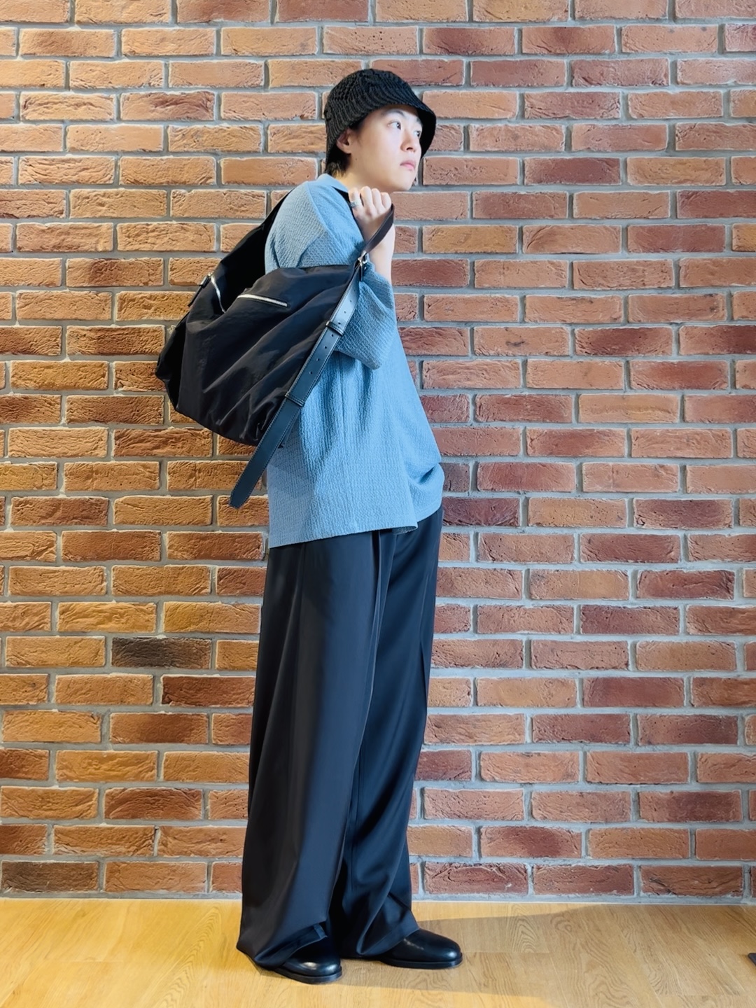 ワッキーさんの「tk.TAKEO KIKUCHI｜【撥水】ファブリックバッグ」を使ったコーディネート