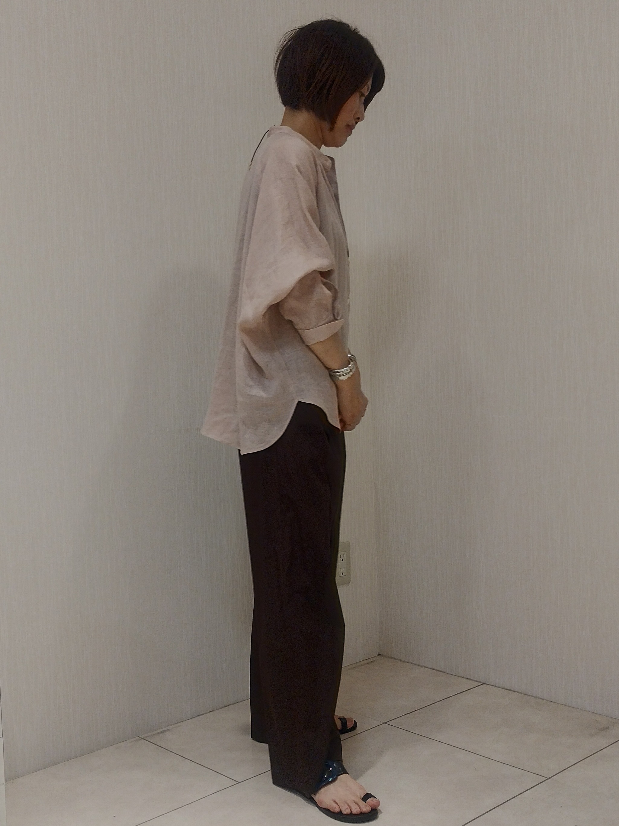 u&minus;macoさんの「UNTITLED｜【麻100】リネンドルマンシャツ」を使ったコーディネート