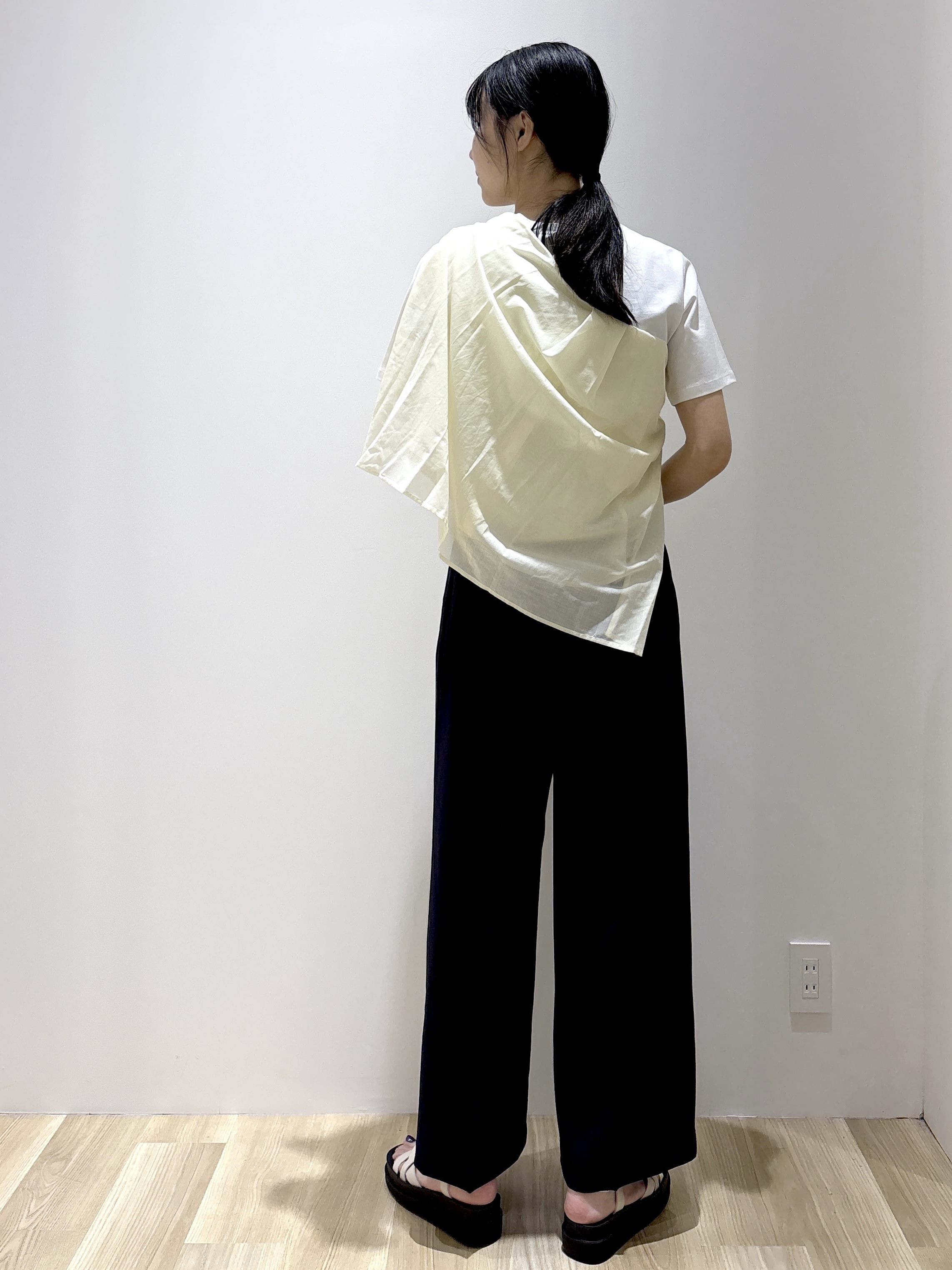 sachikoさんの「OPAQUE.CLIP｜シアーローンシャツ【洗濯機OK】」を使ったコーディネート