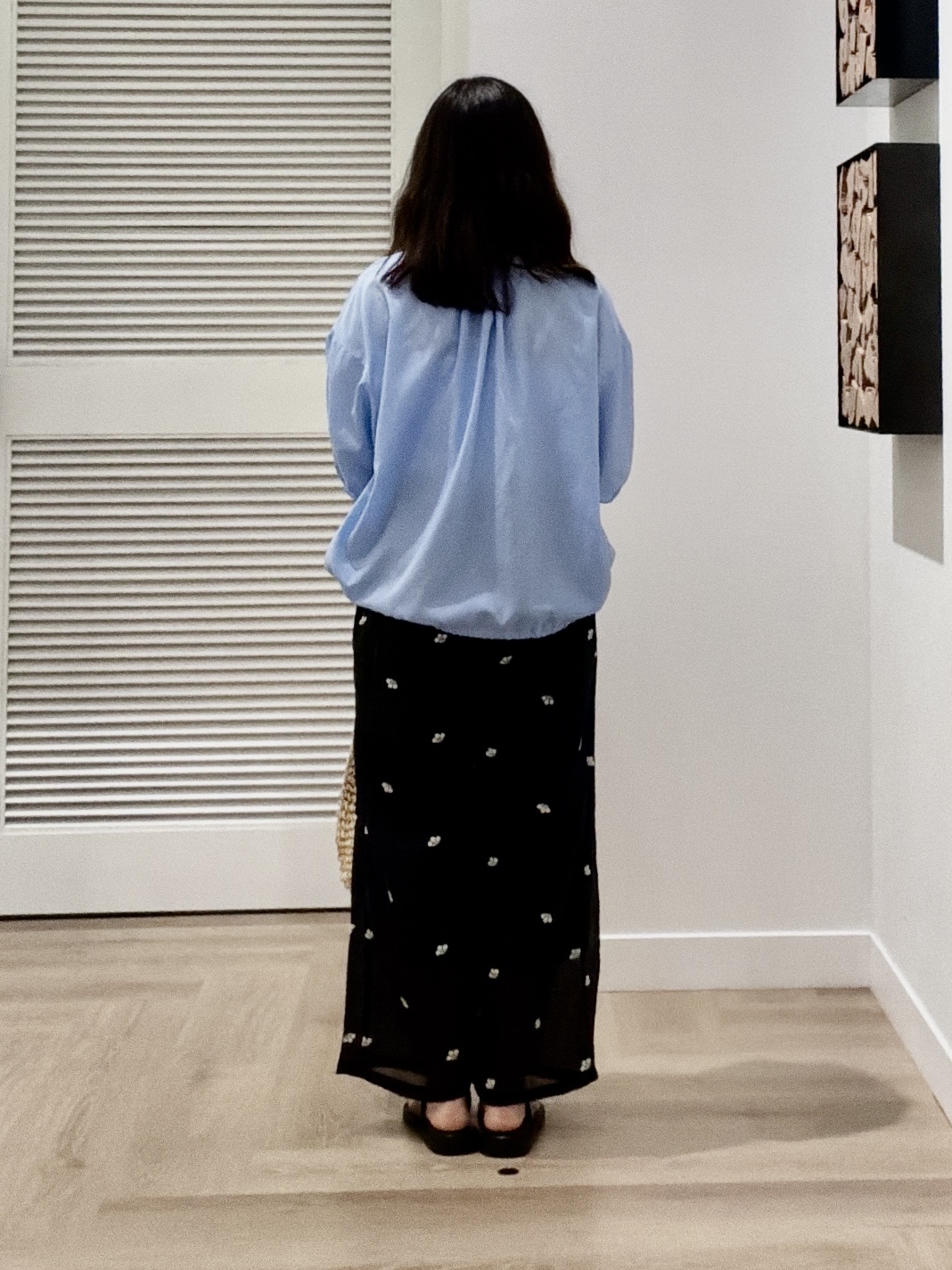 maruさんの「Dessin｜【高通気/セットアップ可】ハーフスリーブドロストシャツブラウス」を使ったコーディネート