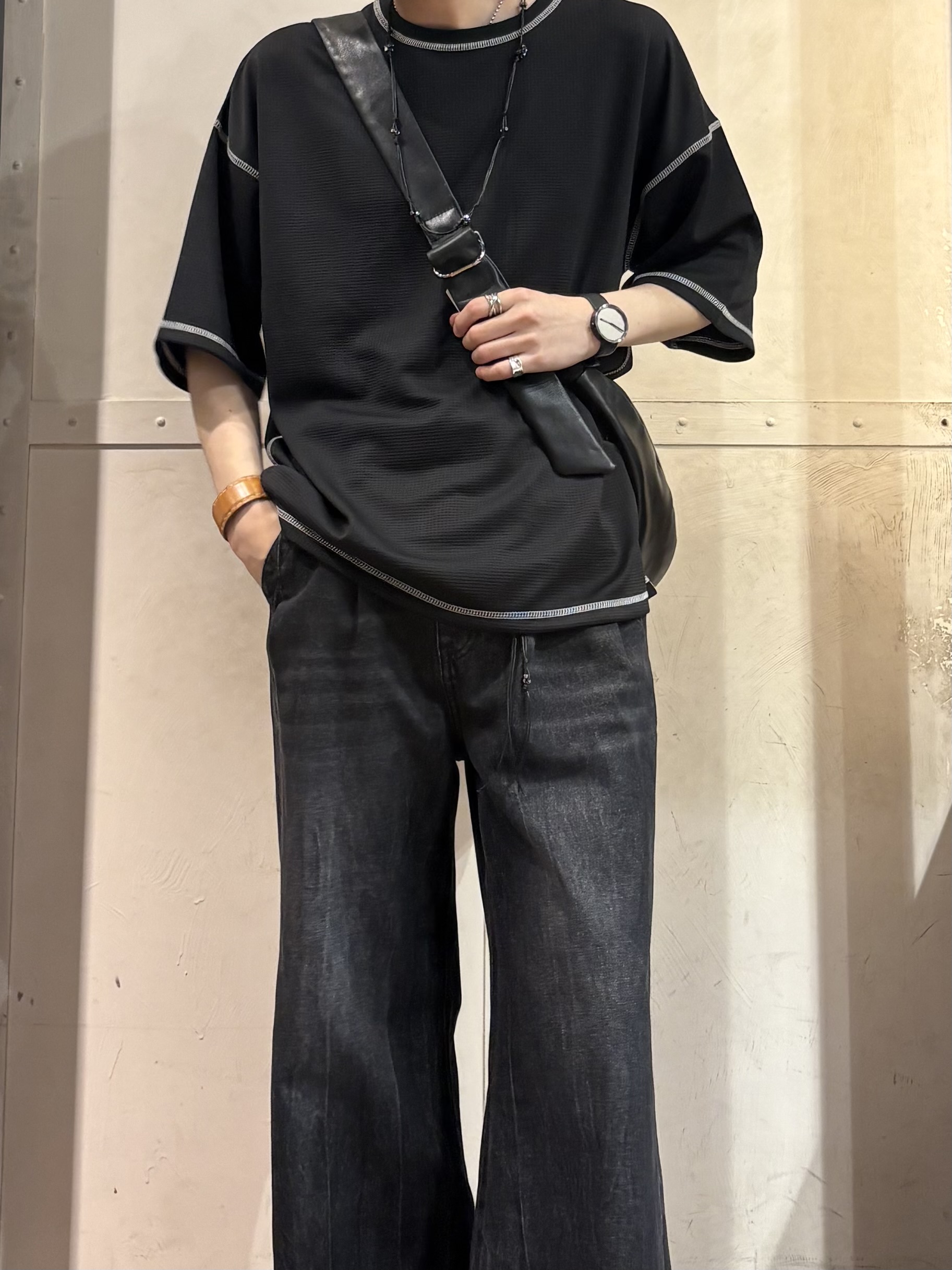 Nさんの「tk.TAKEO KIKUCHI｜【気化熱冷却／涼しい】ワッフルカットソー」を使ったコーディネート