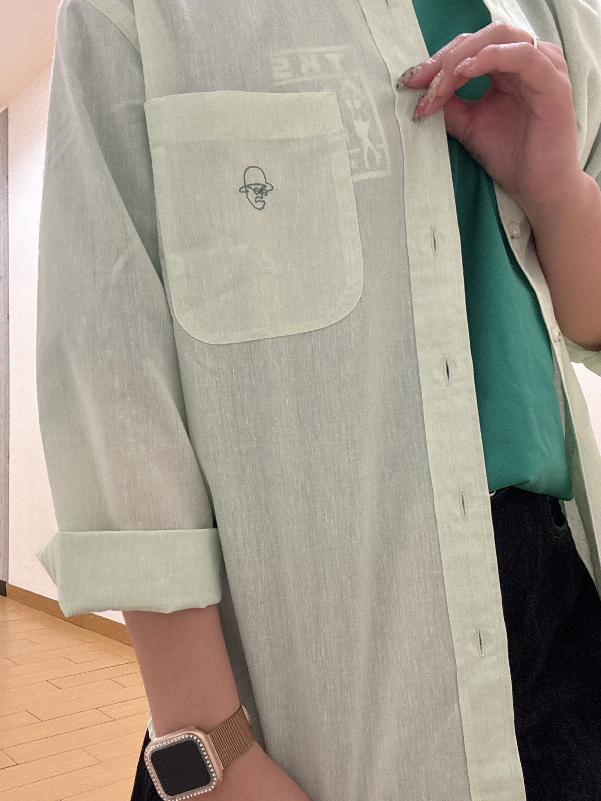 ヒナさんの「TAKEO KIKUCHI｜【BOWLER HAT LABEL】アイスクリアコットン ラッキーセブン 半袖Tシャツ」を使ったコーディネート
