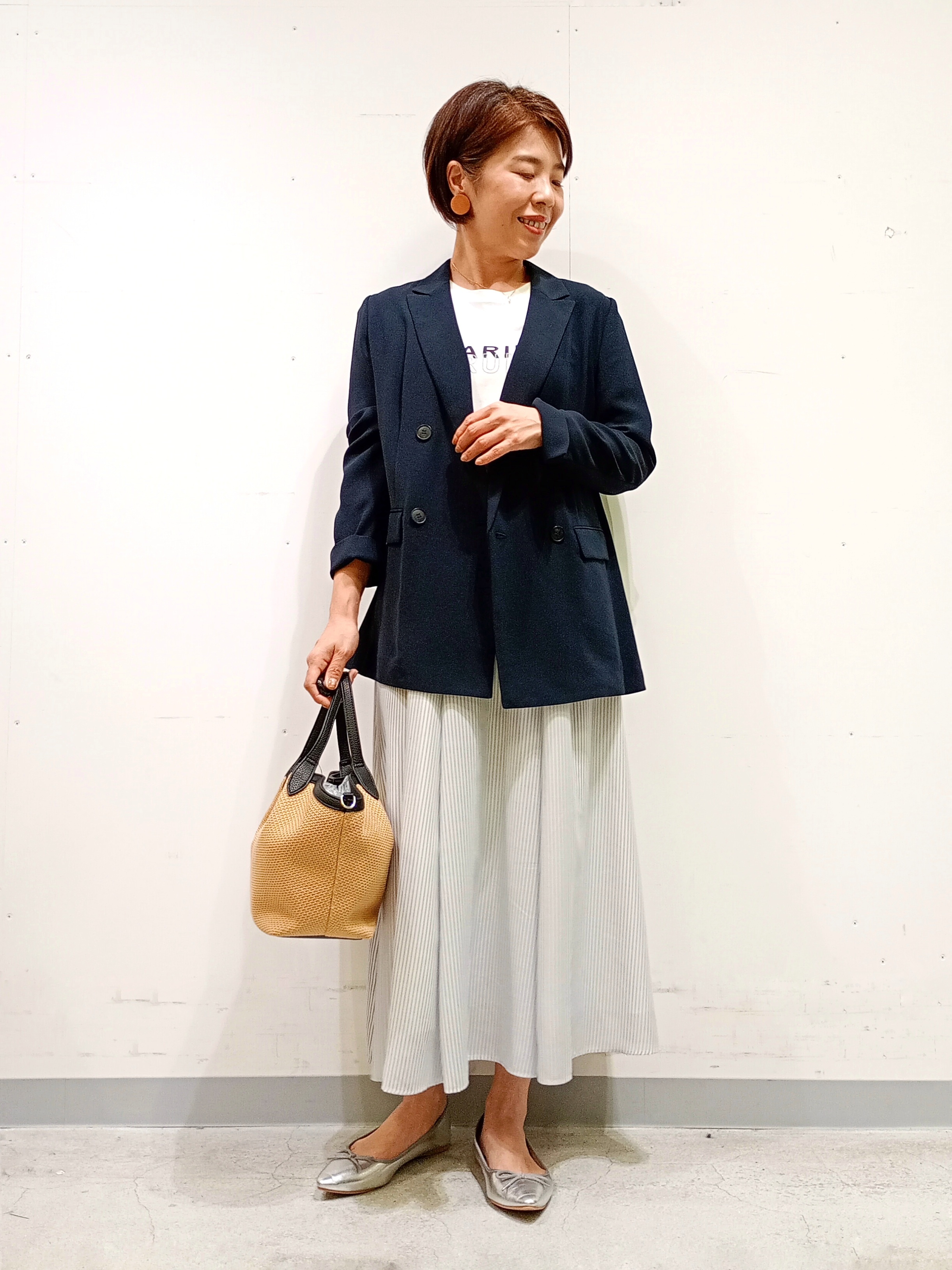 Kさんの「INDIVI｜【洗える／多機能／SETUP可】着る日傘ダブルジャケット」を使ったコーディネート
