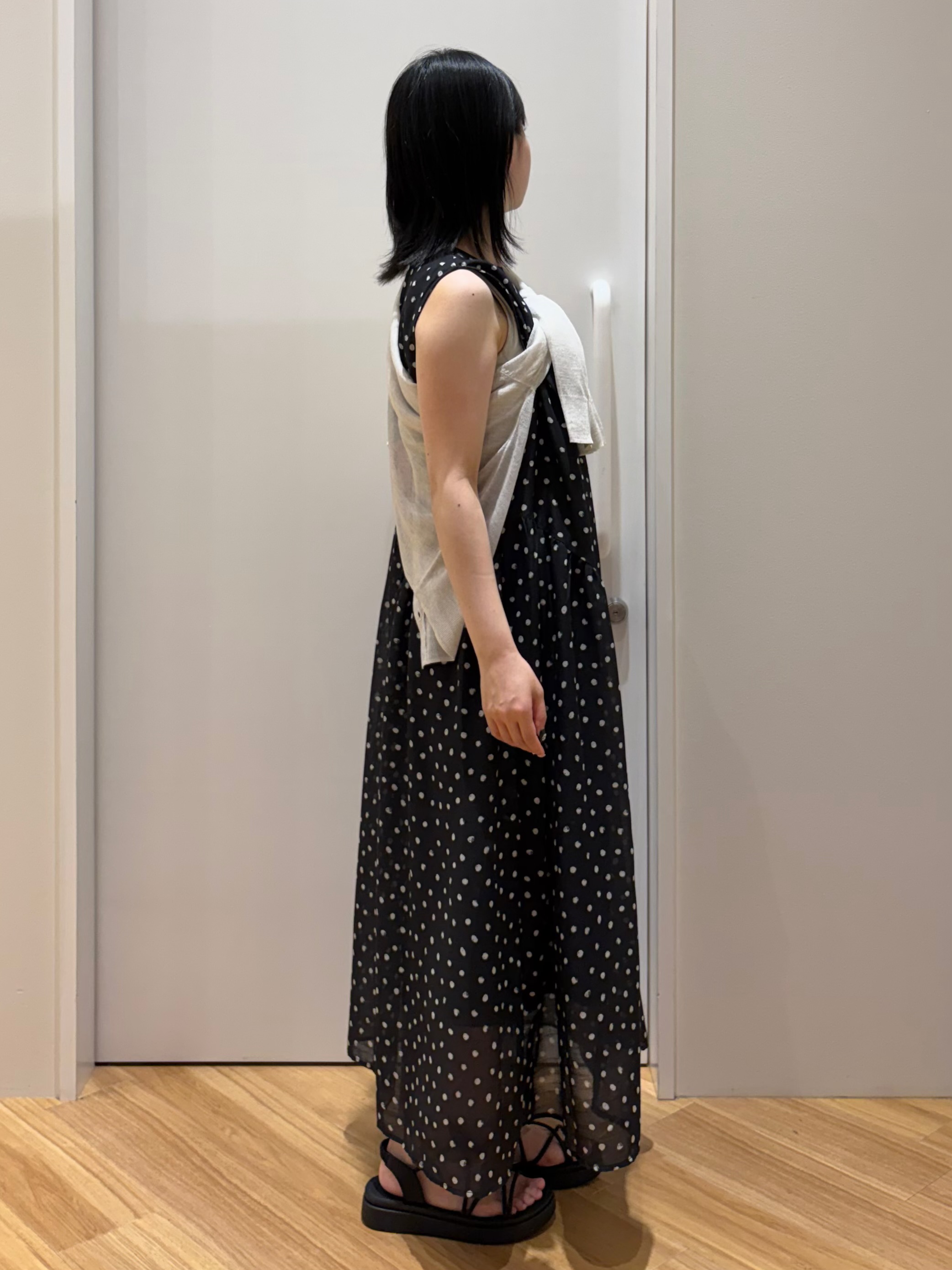 kanonさんの「grove｜高評価！【洗える/名品】大人の透け感、シアーカーディガン」を使ったコーディネート