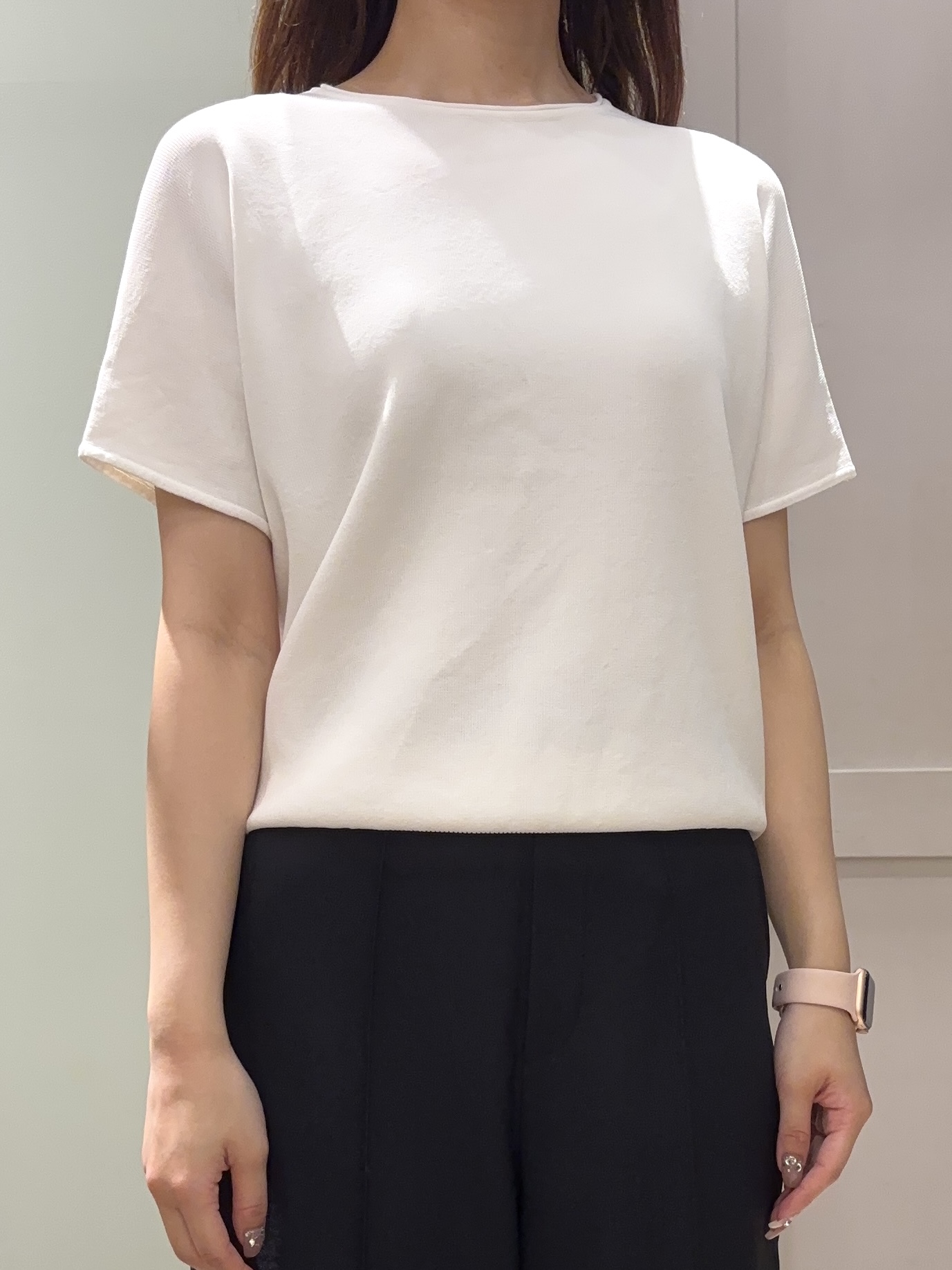 しばみさんの「grove｜【洗濯機OK/SETUP可】シワになりにくいハーフスリーブジャケット」を使ったコーディネート
