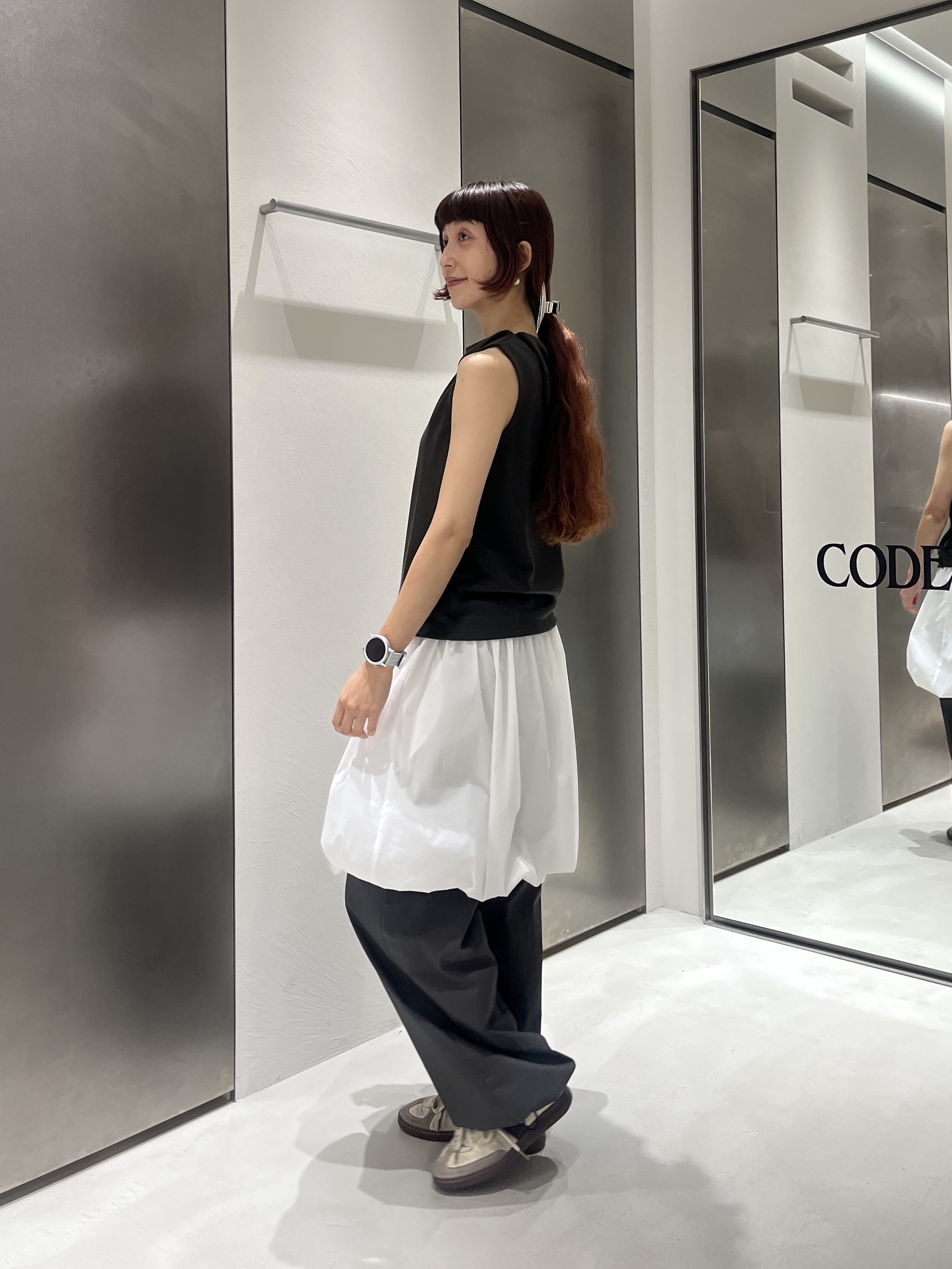 Rielさんの「CODE A｜balloon easy skirt」を使ったコーディネート