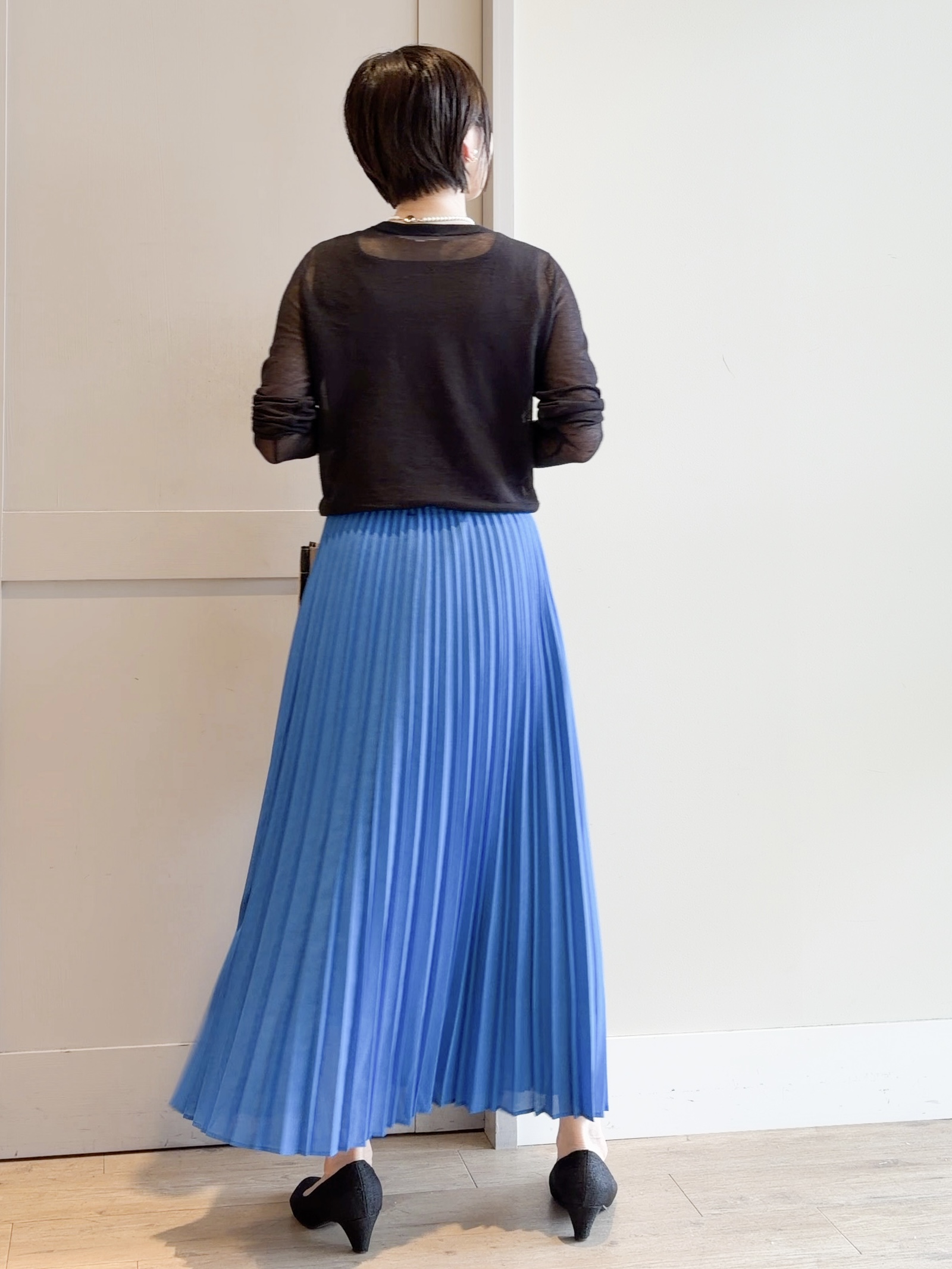 yamakoさんの「grove｜高評価！【洗える/名品】大人の透け感、シアーカーディガン」を使ったコーディネート