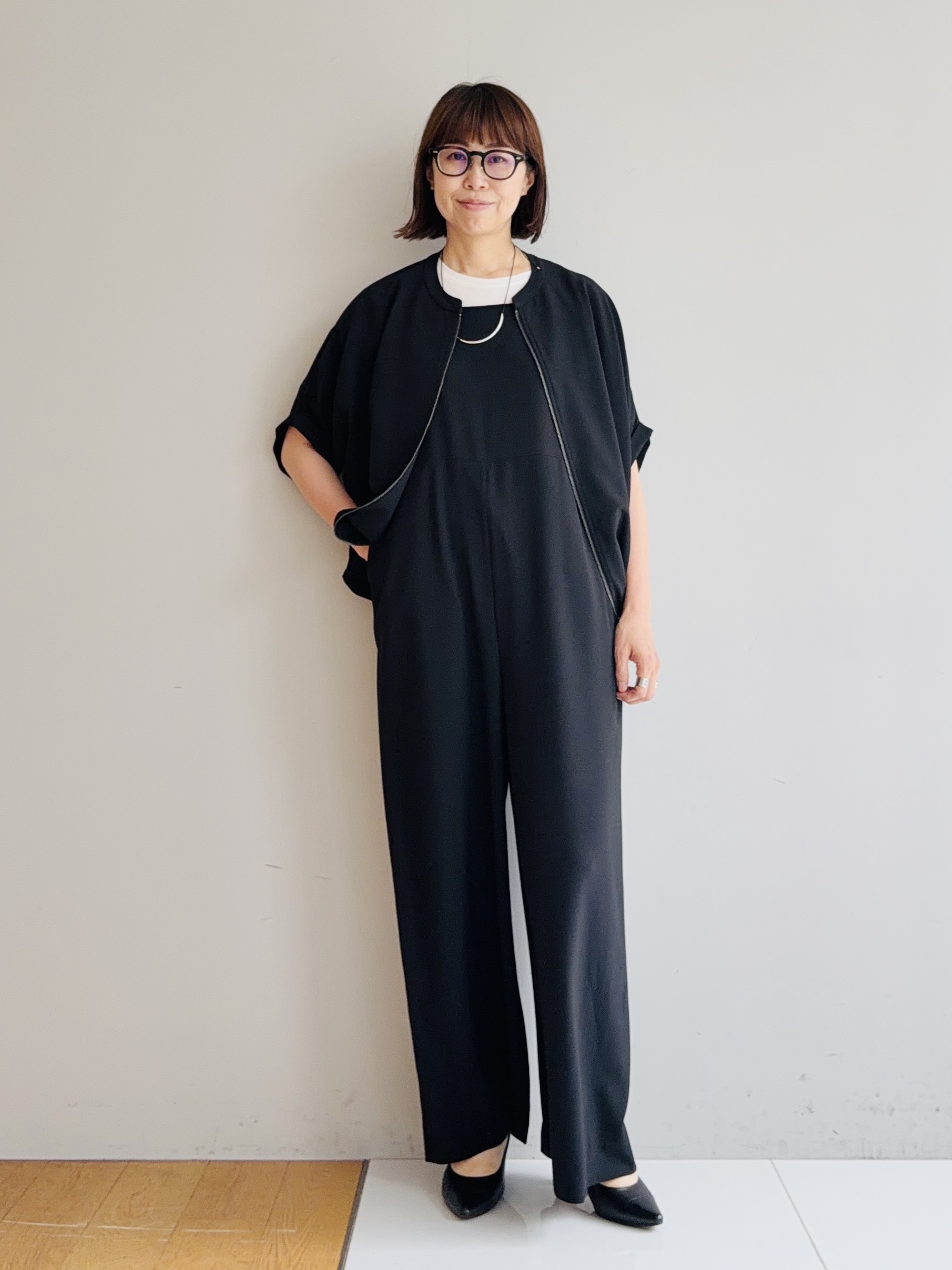 murayamaさんの「INDIVI｜【着る日傘】キャミソールサロペット」を使ったコーディネート