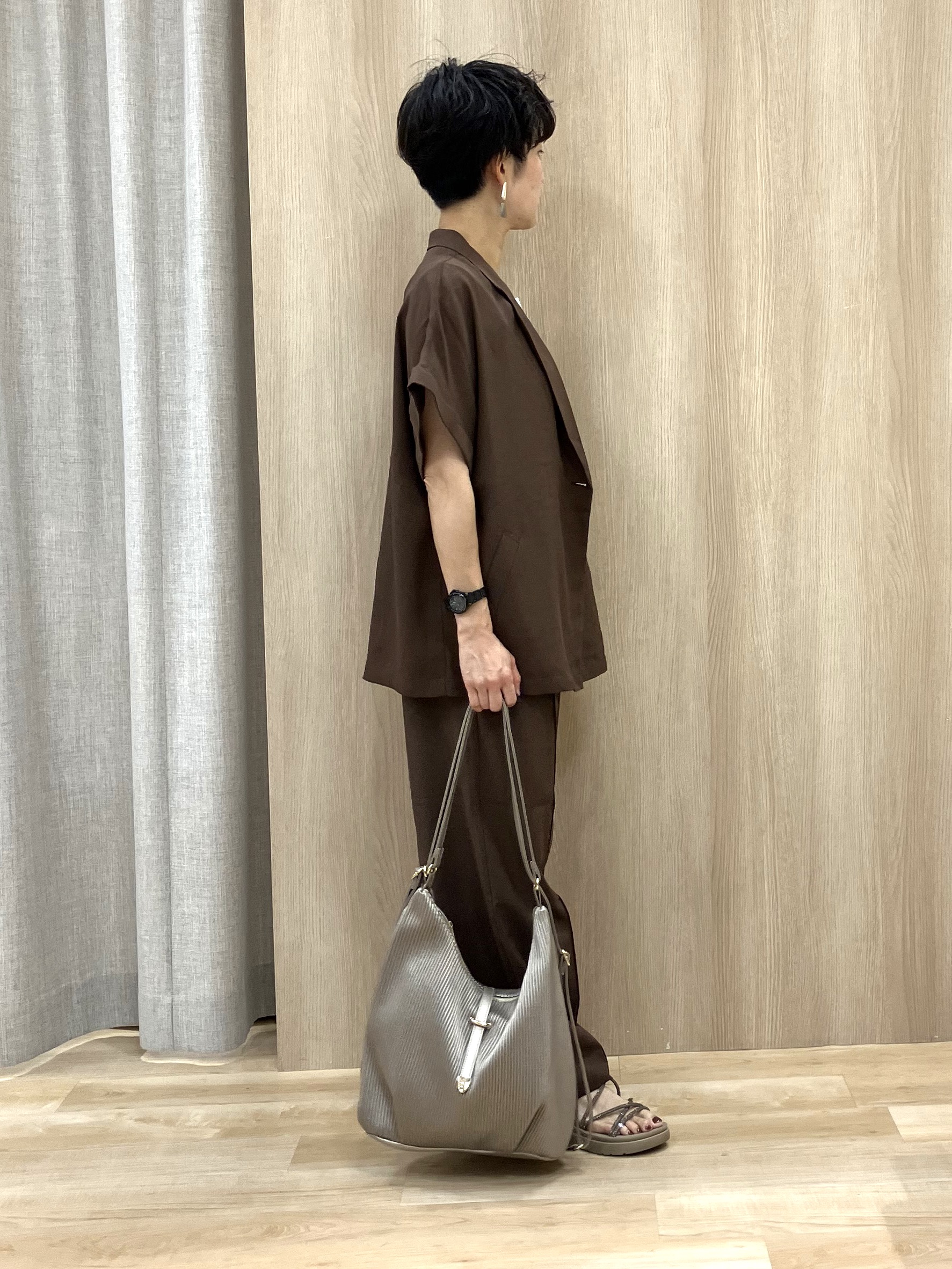 Keiさんの「grove｜【貴島明日香さん着用】シアードッキングスクエアタンク」を使ったコーディネート