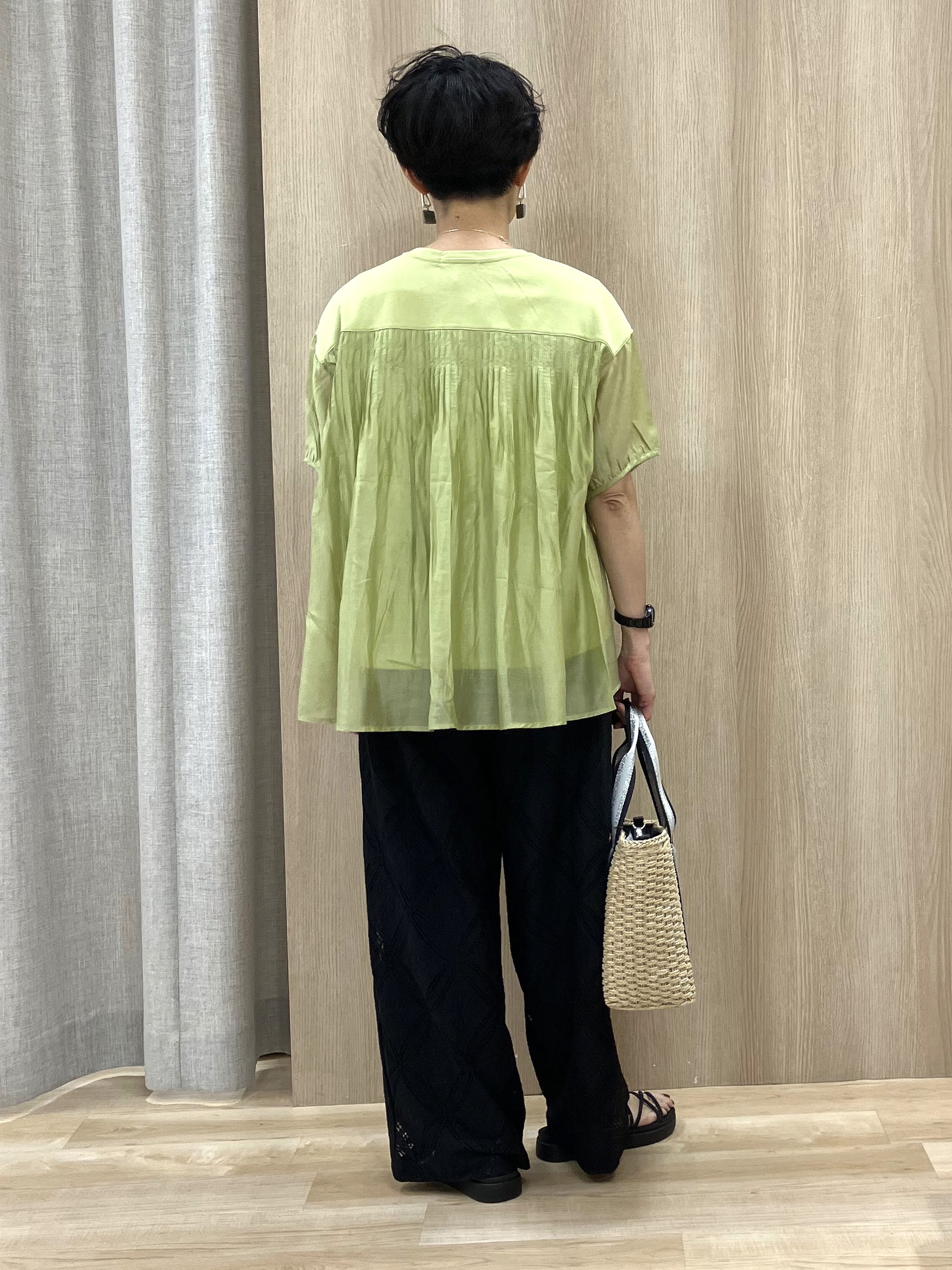 Keiさんの「grove｜【UVカット】体型カバー叶う、バックプリーツTシャツ」を使ったコーディネート