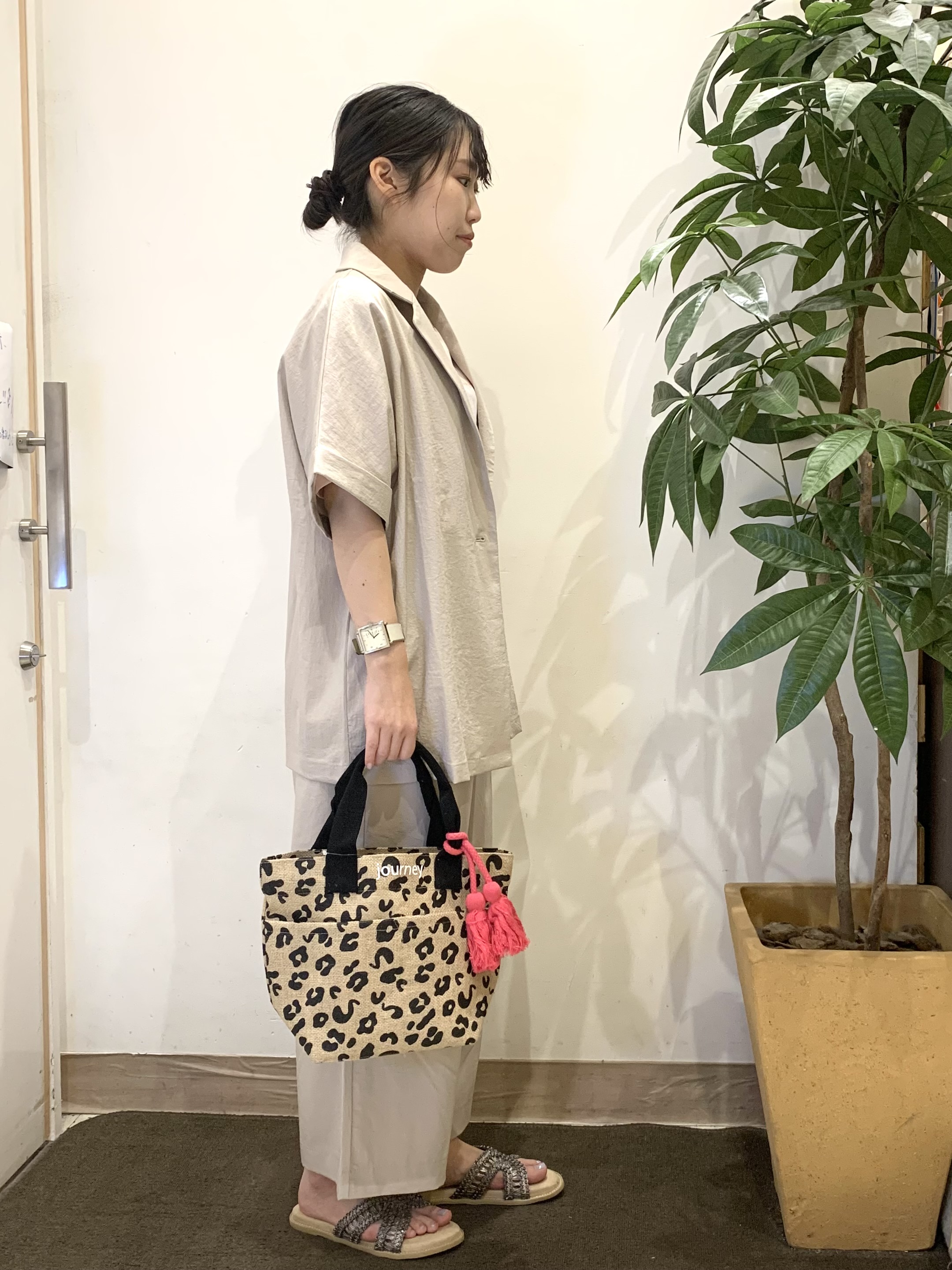 ちゃろさんの「SHOO･LA･RUE｜【高レビュー/洗濯機可/セットアップ可】軽凛(かろりん) 半袖ジャケット」を使ったコーディネート