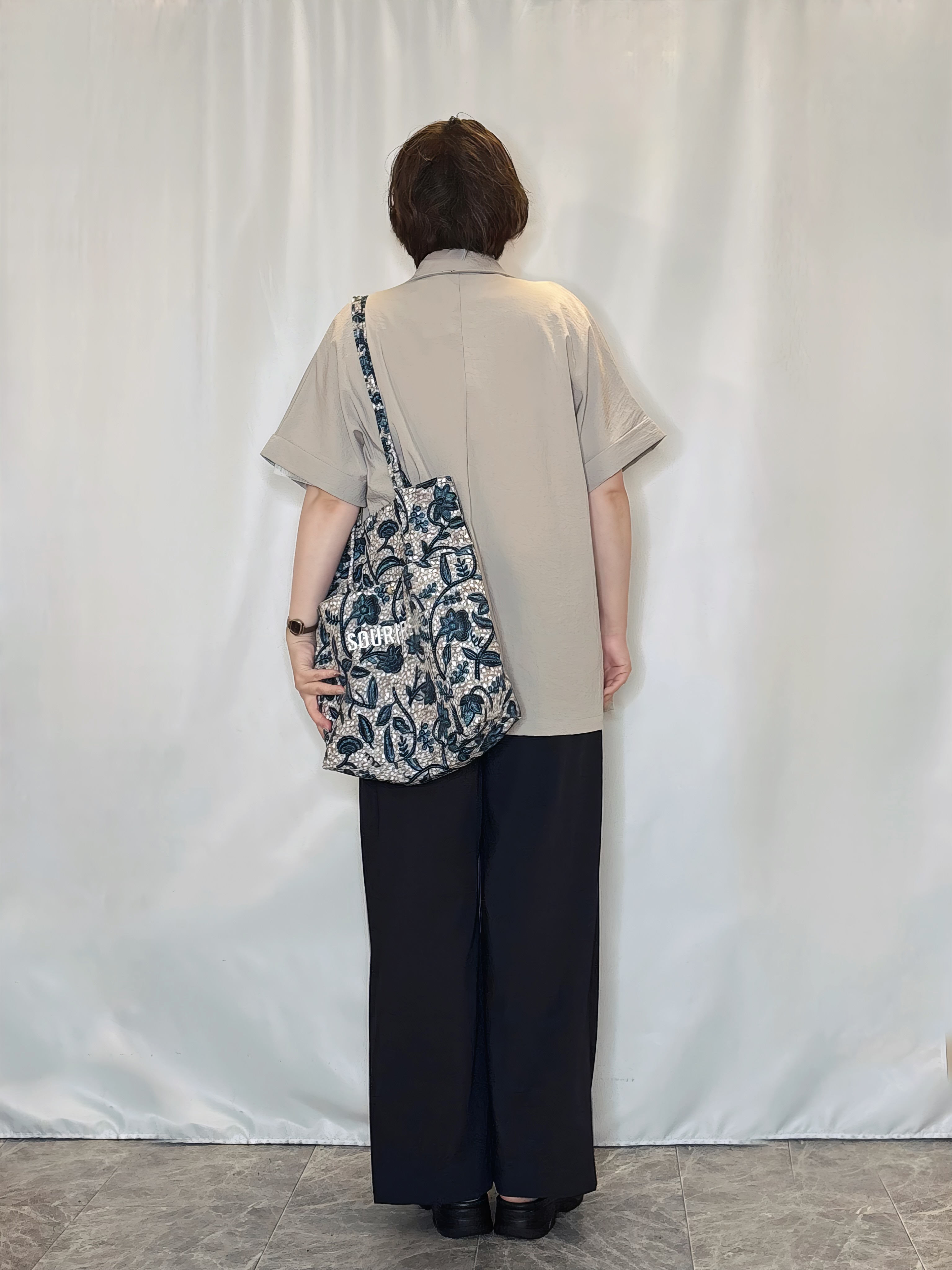 たみさんの「SHOO･LA･RUE｜【高レビュー/洗濯機可/セットアップ可】軽凛(かろりん) 半袖ジャケット」を使ったコーディネート