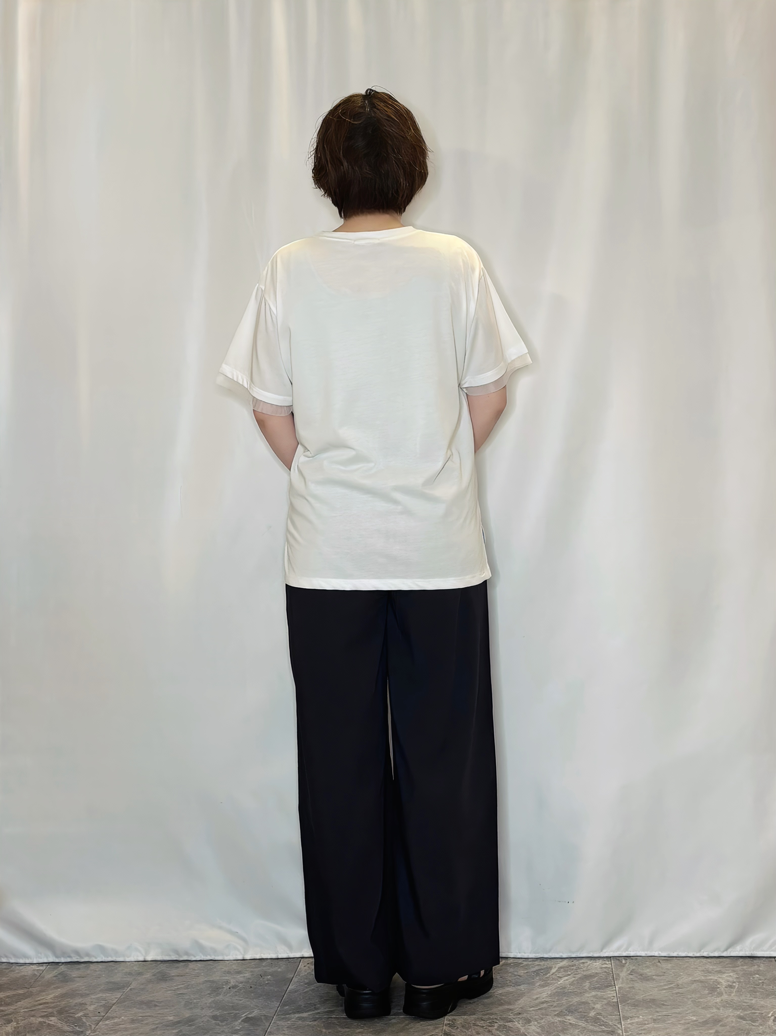 たみさんの「SHOO･LA･RUE｜【高レビュー/洗濯機可/セットアップ可】軽凛(かろりん) 半袖ジャケット」を使ったコーディネート