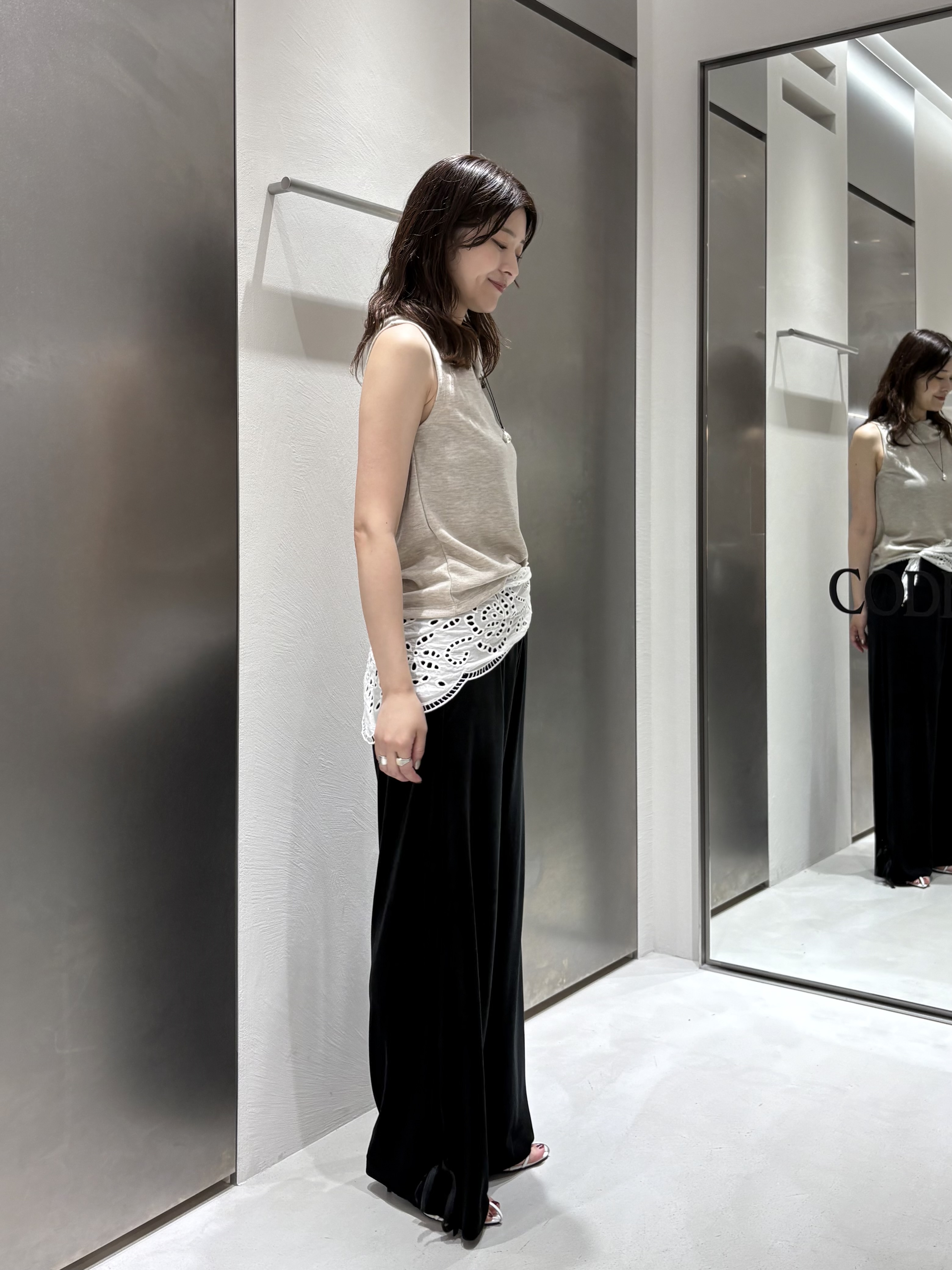 iwamiさんの「CODE A｜PROTAGONISTA｜drape tee」を使ったコーディネート