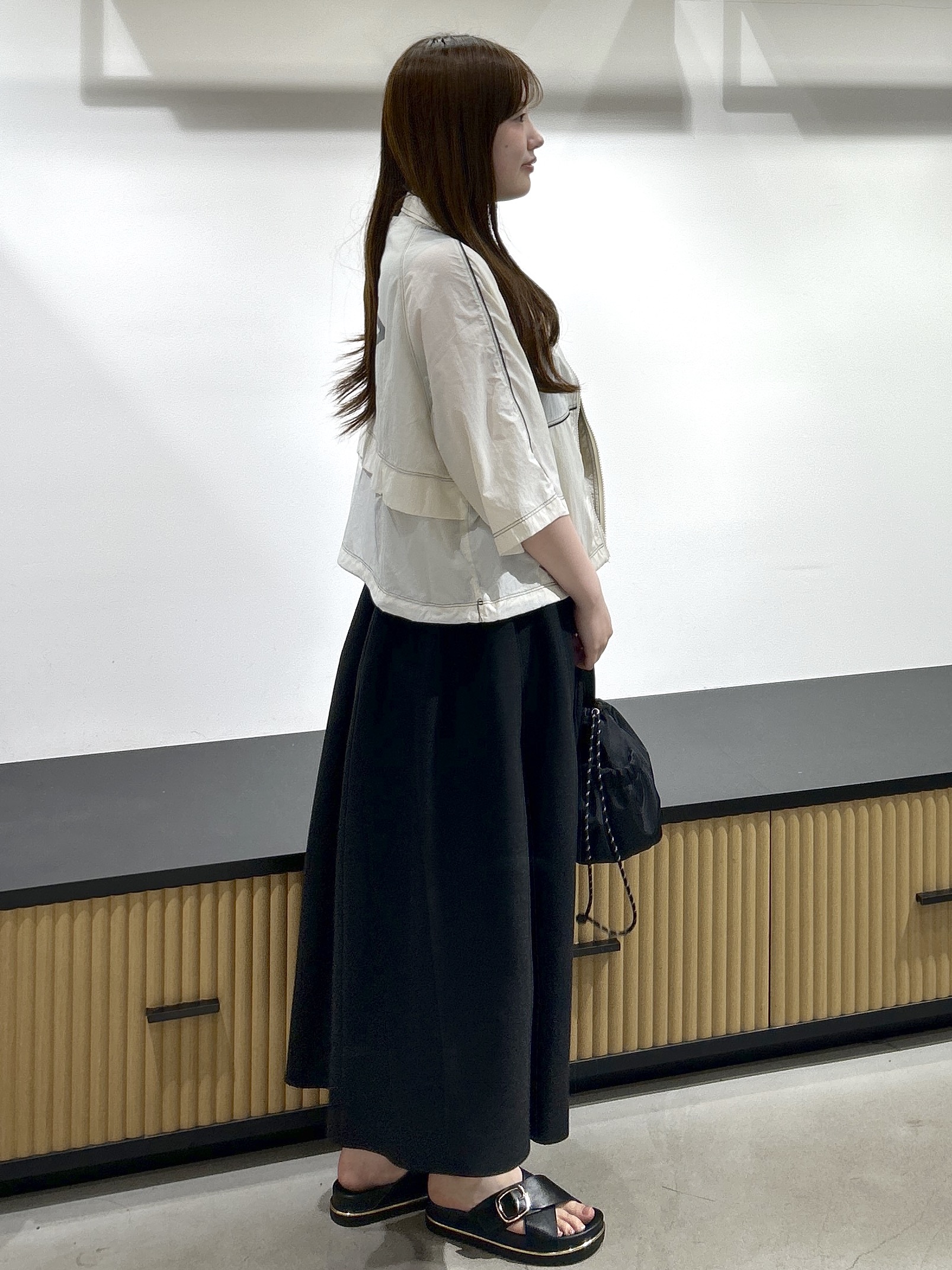 sayaさんの「OPAQUE.CLIP｜◆【umbro／アンブロ】シアーナイロン5分袖ZIPアップブルゾン」を使ったコーディネート