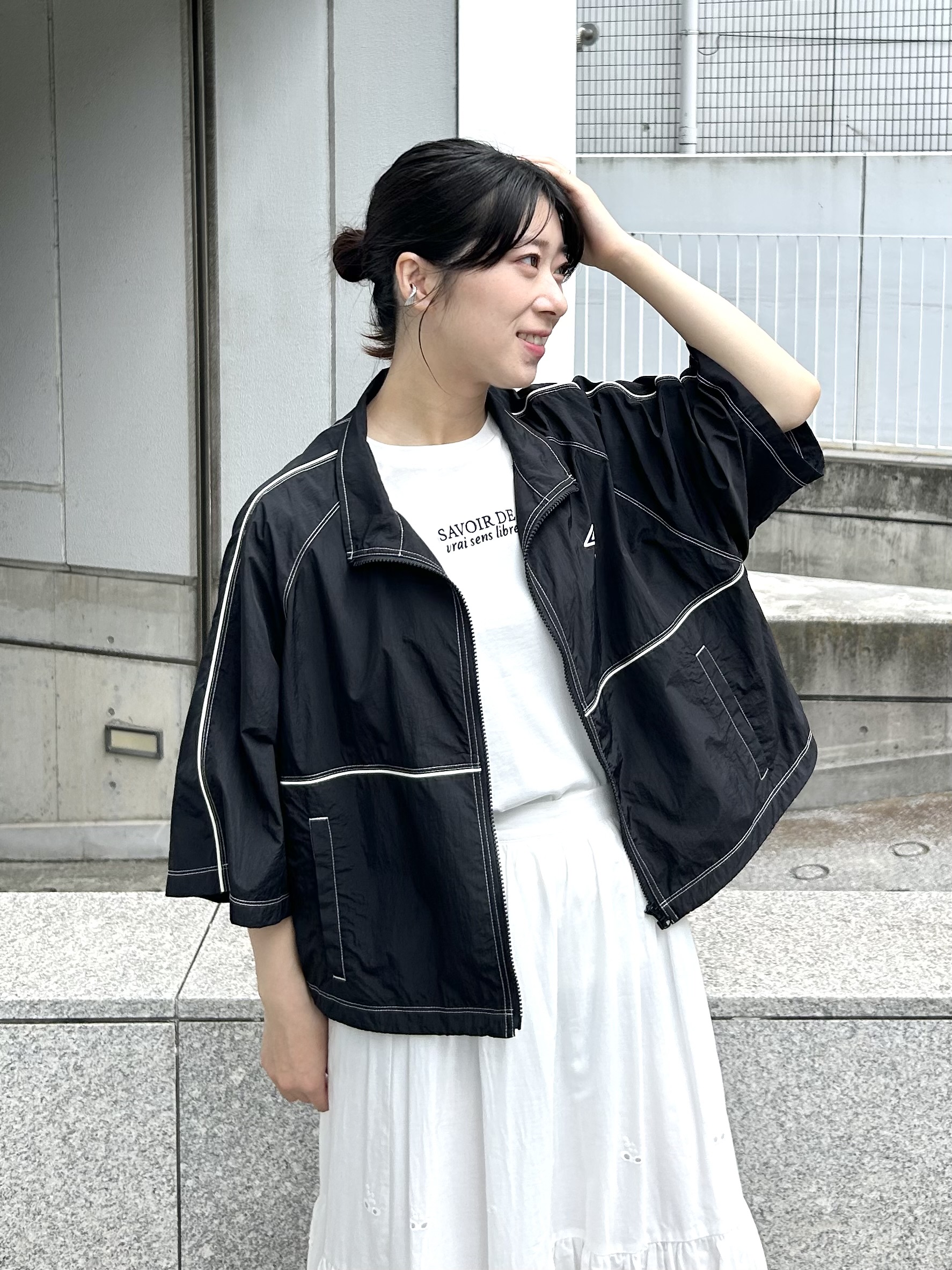 RINAさんの「OPAQUE.CLIP｜ロゴプリント刺繍アソートTシャツ【洗濯機OK】」を使ったコーディネート