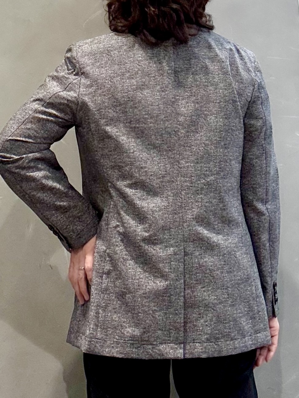 のぐみさんの「TAKEO KIKUCHI｜【抗菌防臭】COOL DOTS（R）ドビープリント ジャケット」を使ったコーディネート