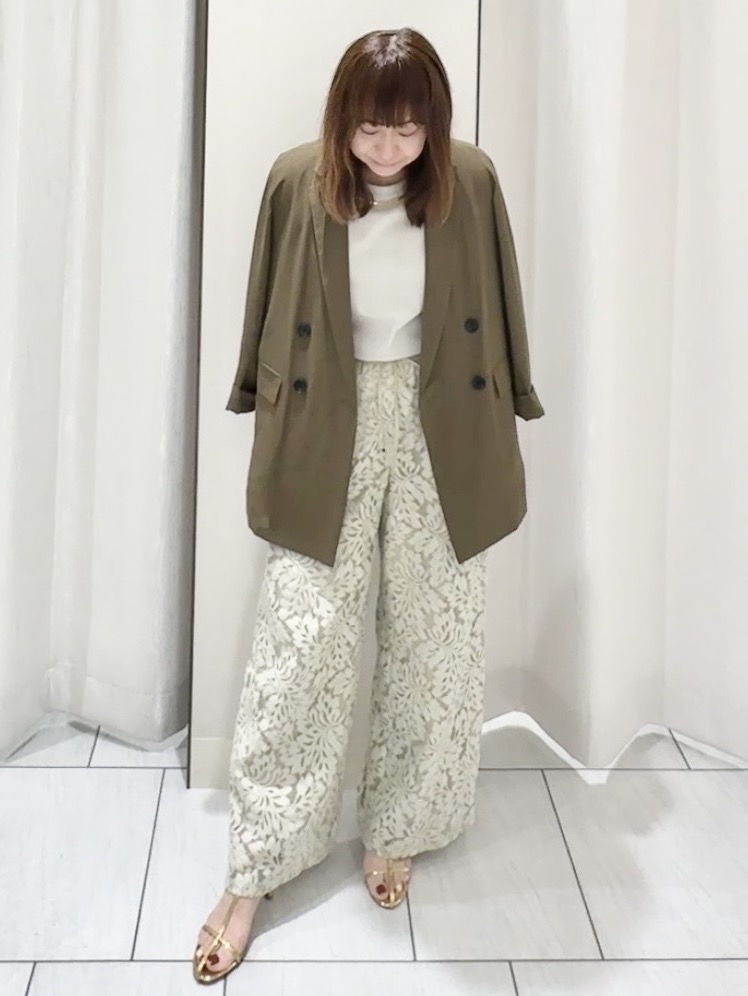 ʏᴜᴋɪᴋᴏさんの「UNTITLED｜◆【セットアップ可/接触冷感/通気性】ドライシアーダブルジャケット」を使ったコーディネート