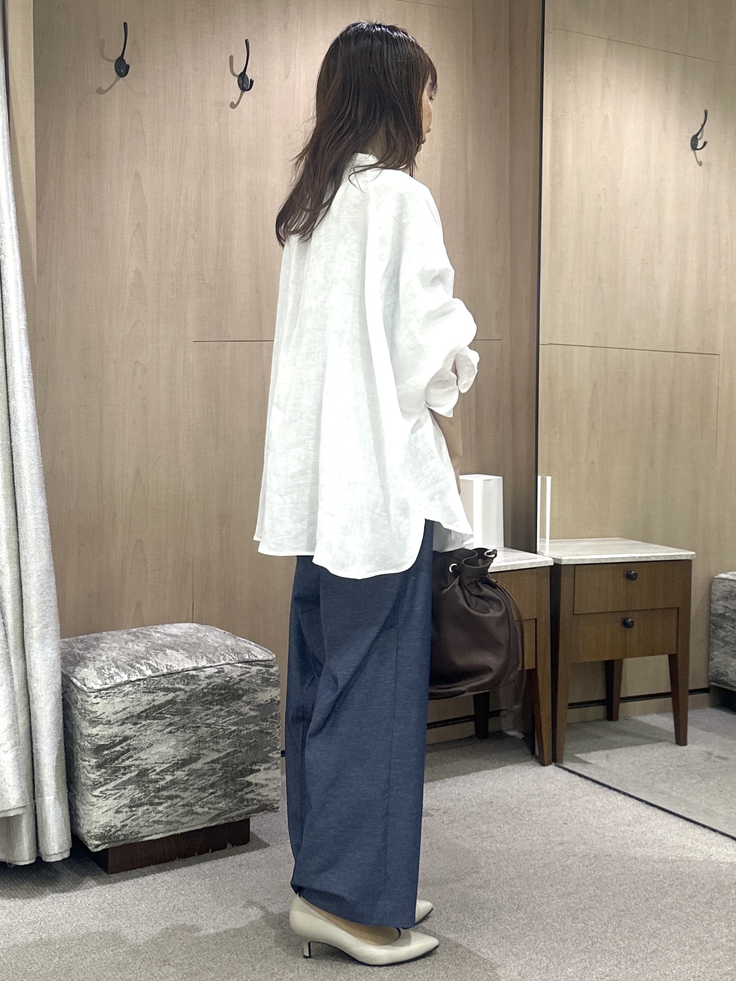 Miwaさんの「UNTITLED｜【麻100】リネンドルマンシャツ」を使ったコーディネート