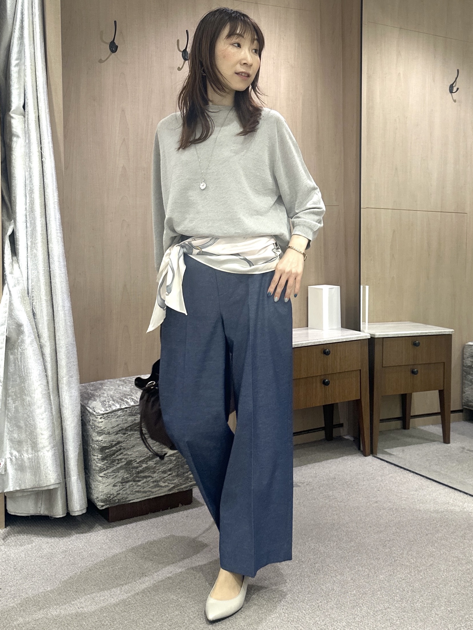 Miwaさんの「UNTITLED｜【麻100】リネンドルマンシャツ」を使ったコーディネート