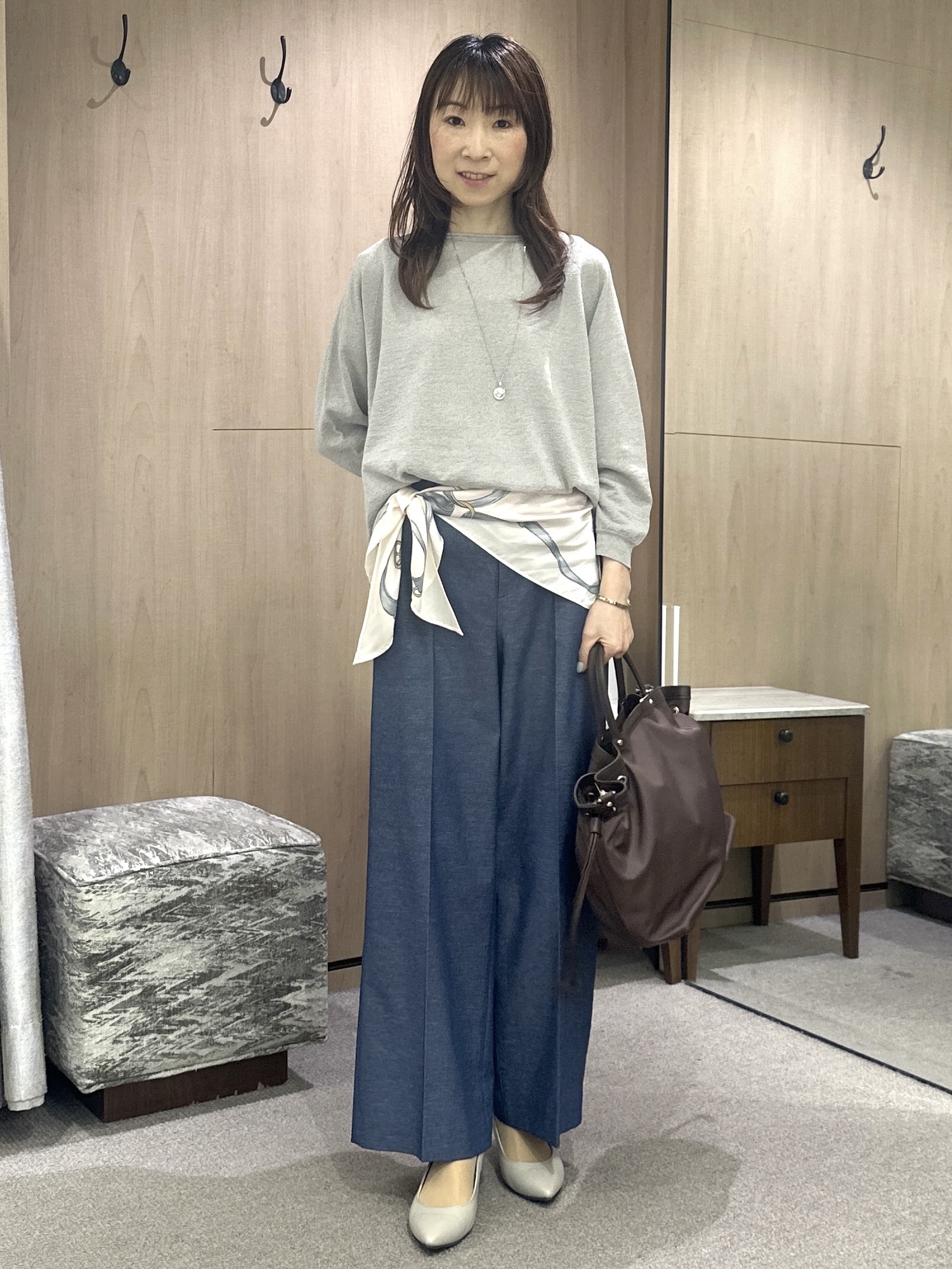 Miwaさんの「UNTITLED｜【麻100】リネンドルマンシャツ」を使ったコーディネート