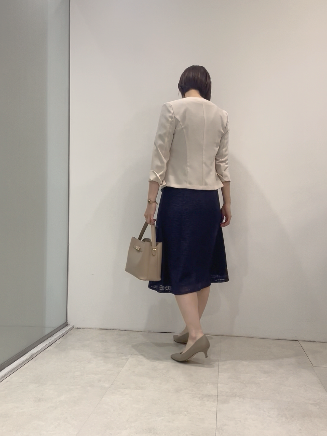 まどかさんの「UNTITLED｜【日本製／接触冷感／UVケア／手洗い可】リネンライクノーカラージャケット」を使ったコーディネート