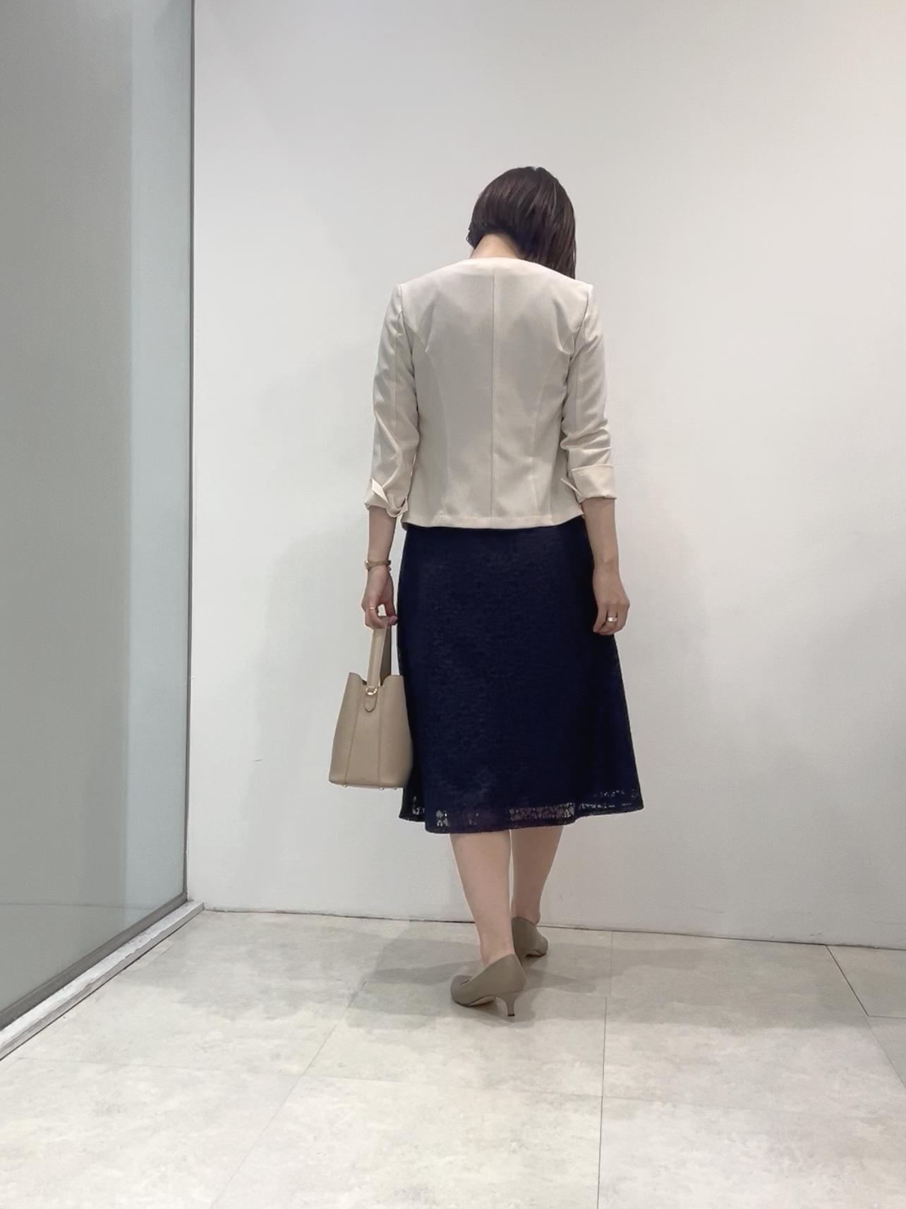 まどかさんの「UNTITLED｜【日本製／接触冷感／UVケア／手洗い可】リネンライクノーカラージャケット」を使ったコーディネート