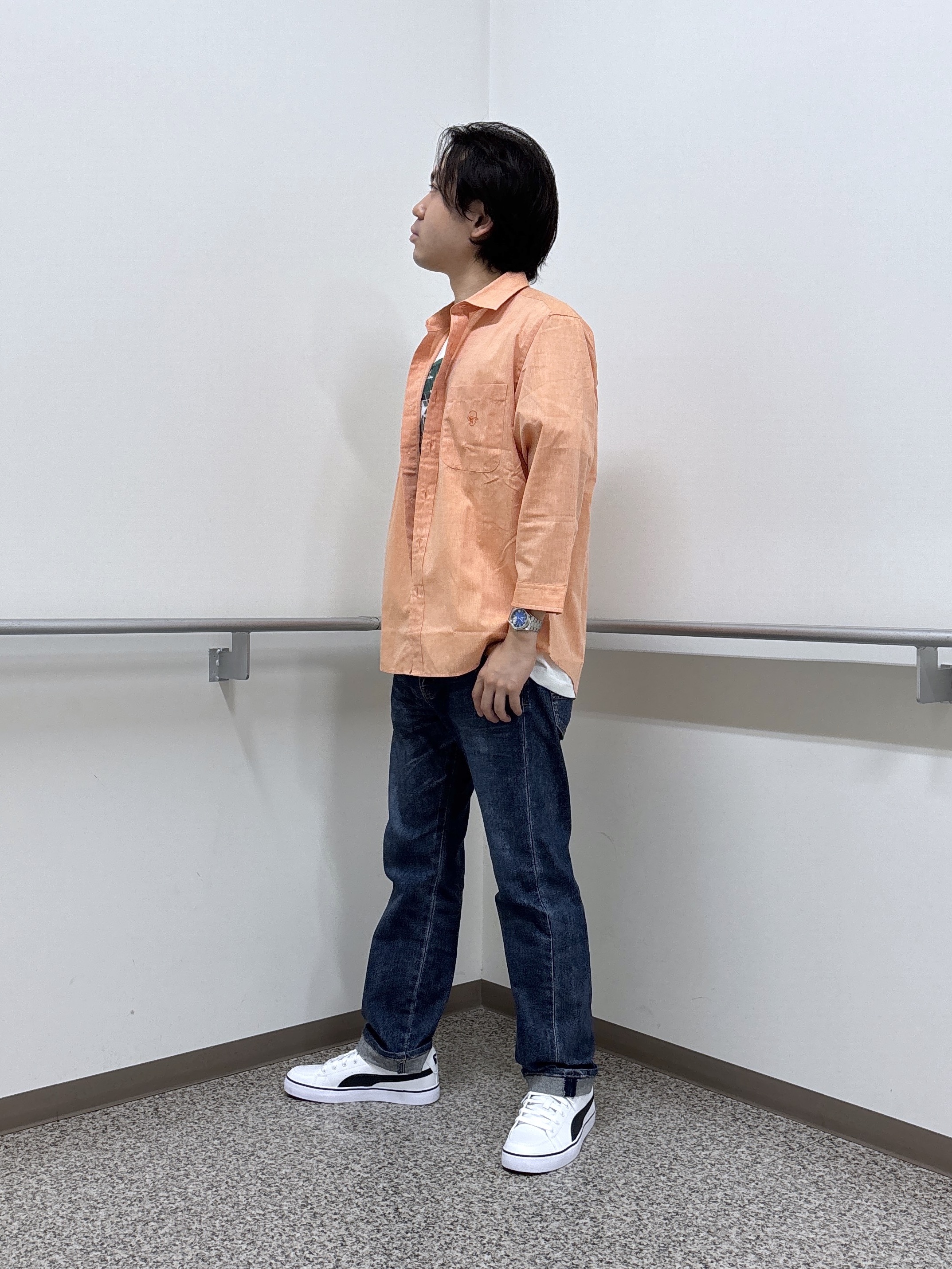 KEIさんの「TAKEO KIKUCHI｜【接触冷感】ハイブリッド リネン 七分袖シャツ」を使ったコーディネート