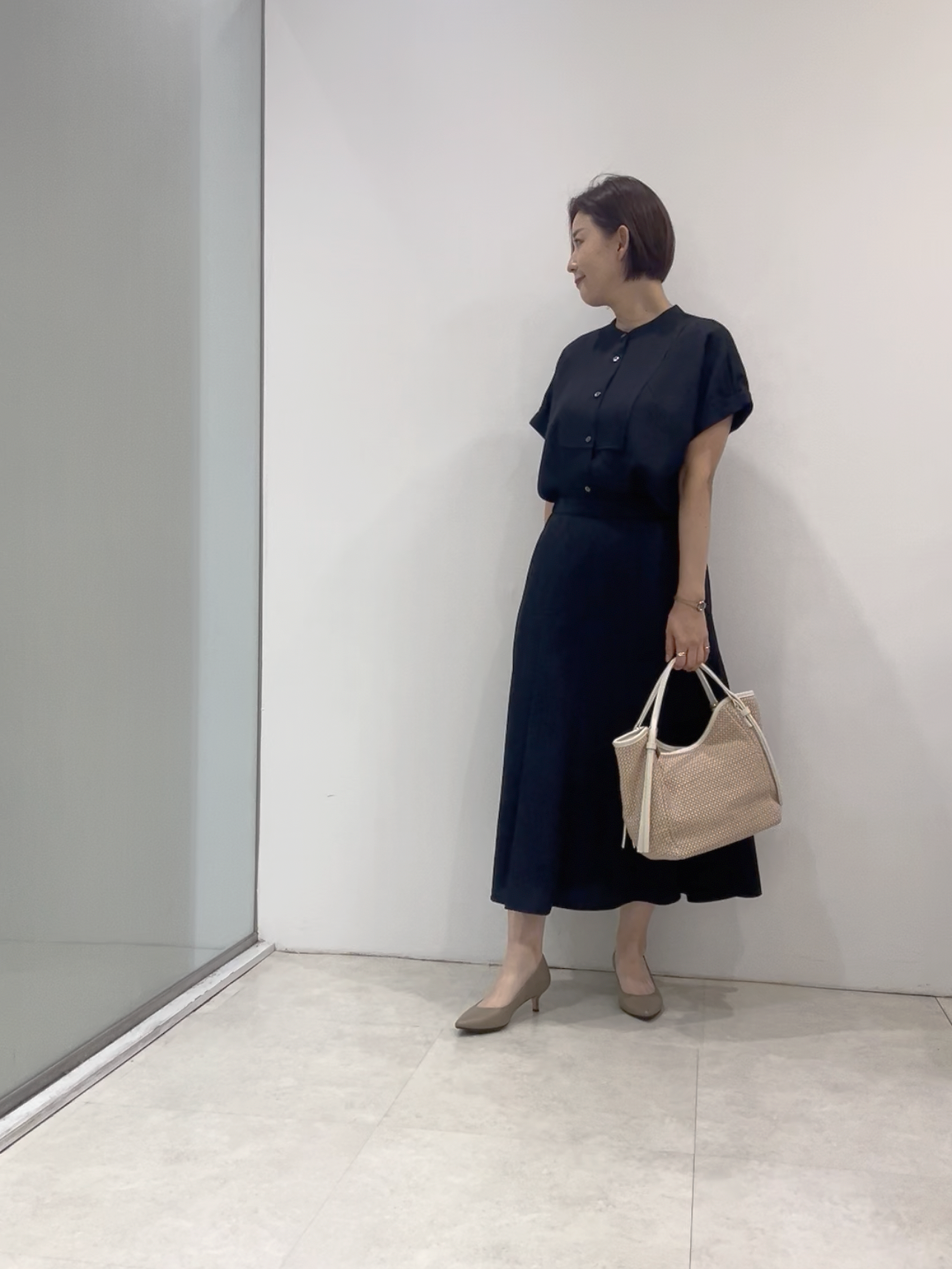 まどかさんの「UNTITLED｜【手洗い可／セットアップ可】リネンライクブラウス」を使ったコーディネート