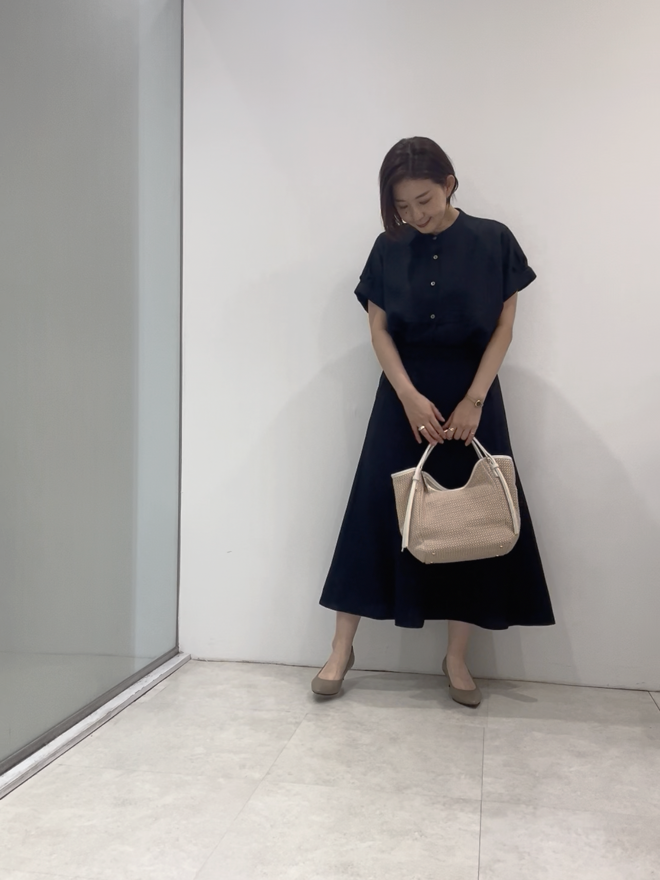 まどかさんの「UNTITLED｜【手洗い可／セットアップ可】リネンライクブラウス」を使ったコーディネート