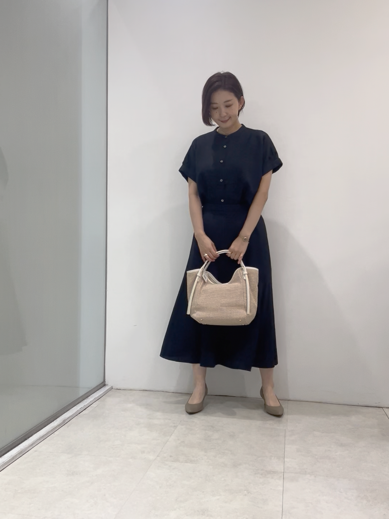 まどかさんの「UNTITLED｜【手洗い可／セットアップ可】リネンライクブラウス」を使ったコーディネート