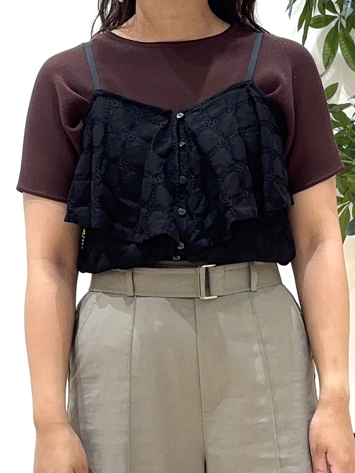 miraiさんの「grove｜【シリーズ累計36万枚！名品ニット】やわらかドライタッチ ドルマンニット」を使ったコーディネート