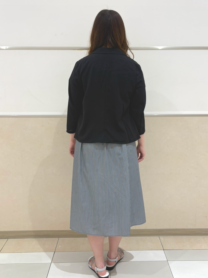 haruさんの「index｜【接触冷感／防シワ】ひんやり7分袖テーラードジャケット《洗濯機OK》」を使ったコーディネート