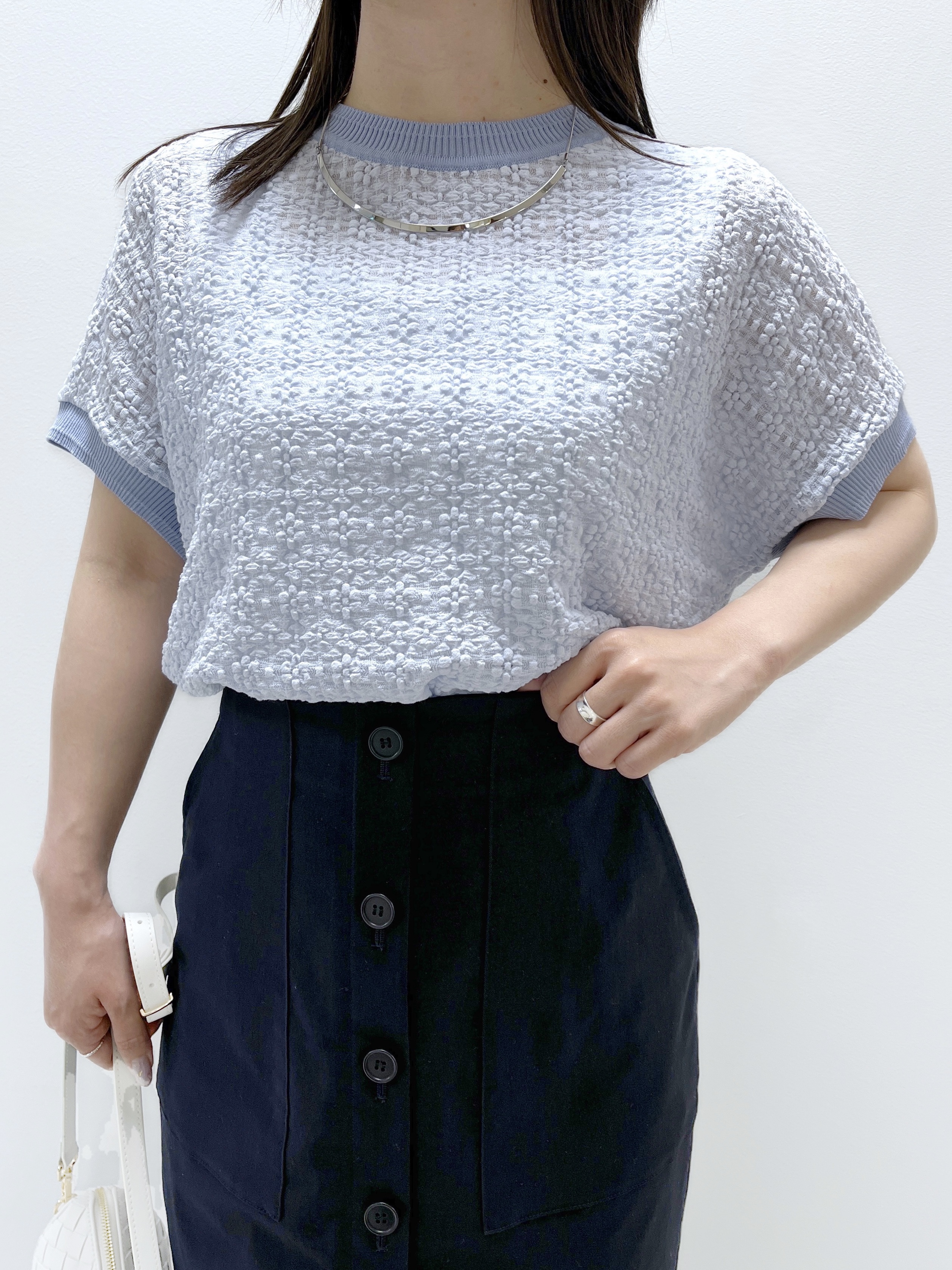 Ukiさんの「UNTITLED｜【洗える／シアー】ミニヨンレースプルオーバー」を使ったコーディネート