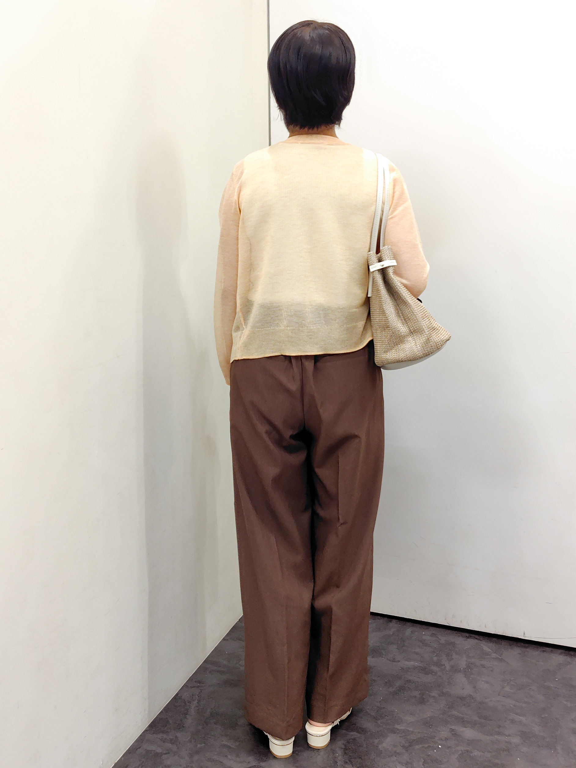 masaさんの「grove｜高評価！【洗える/名品】大人の透け感、シアーカーディガン」を使ったコーディネート